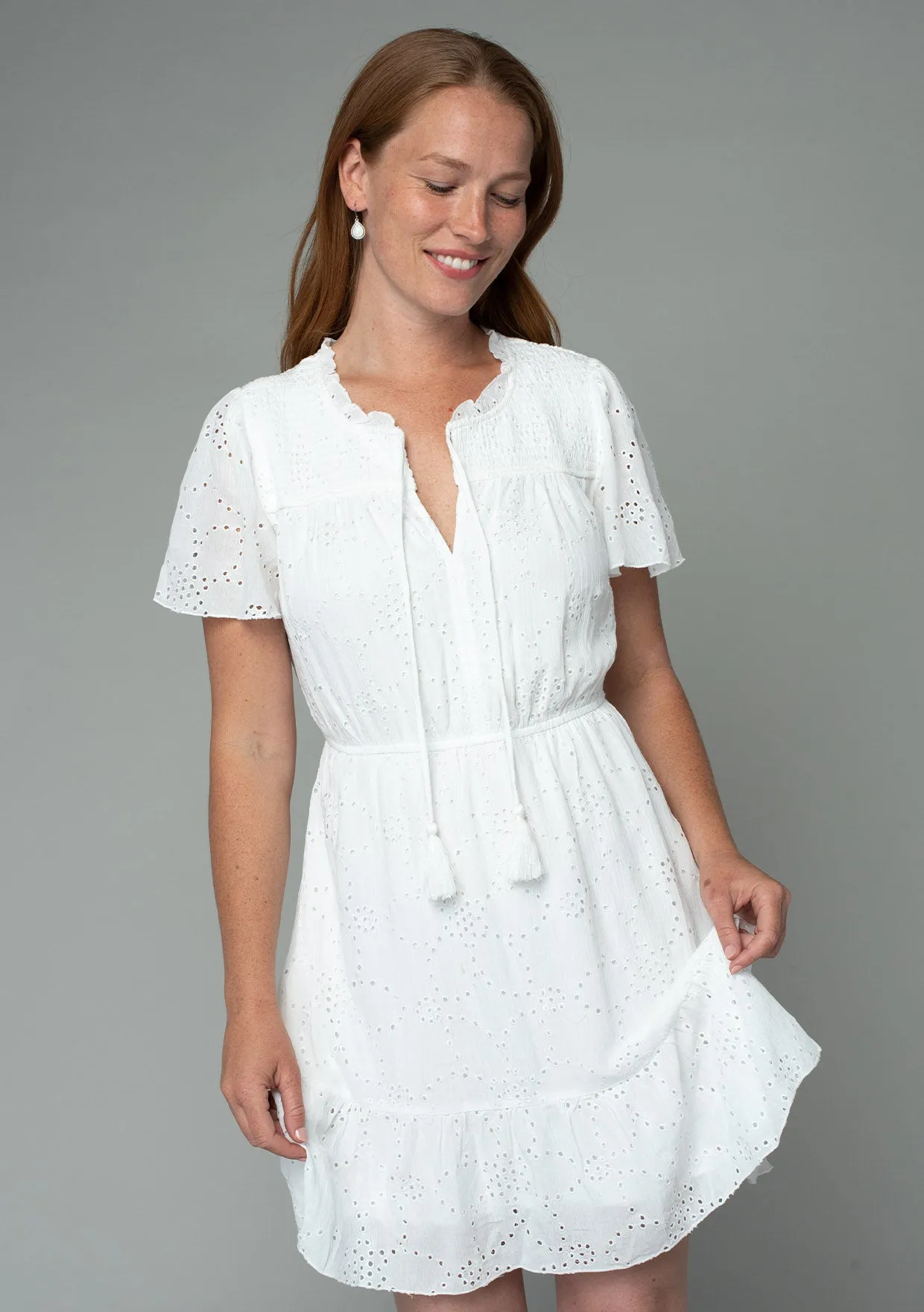 Brynn Eyelet Mini Dress