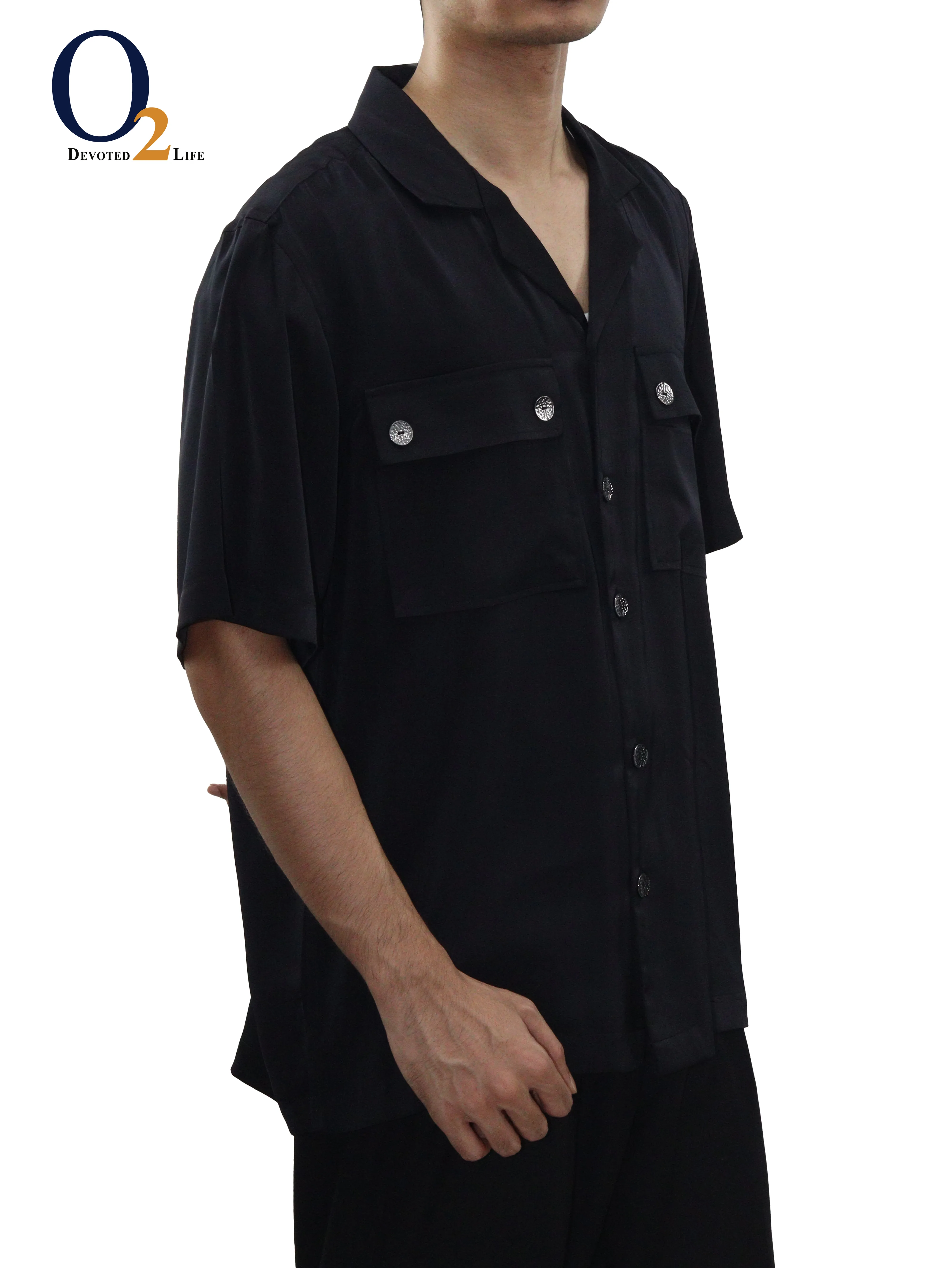 Burberry Black Nylon Short Sleeve Shirt