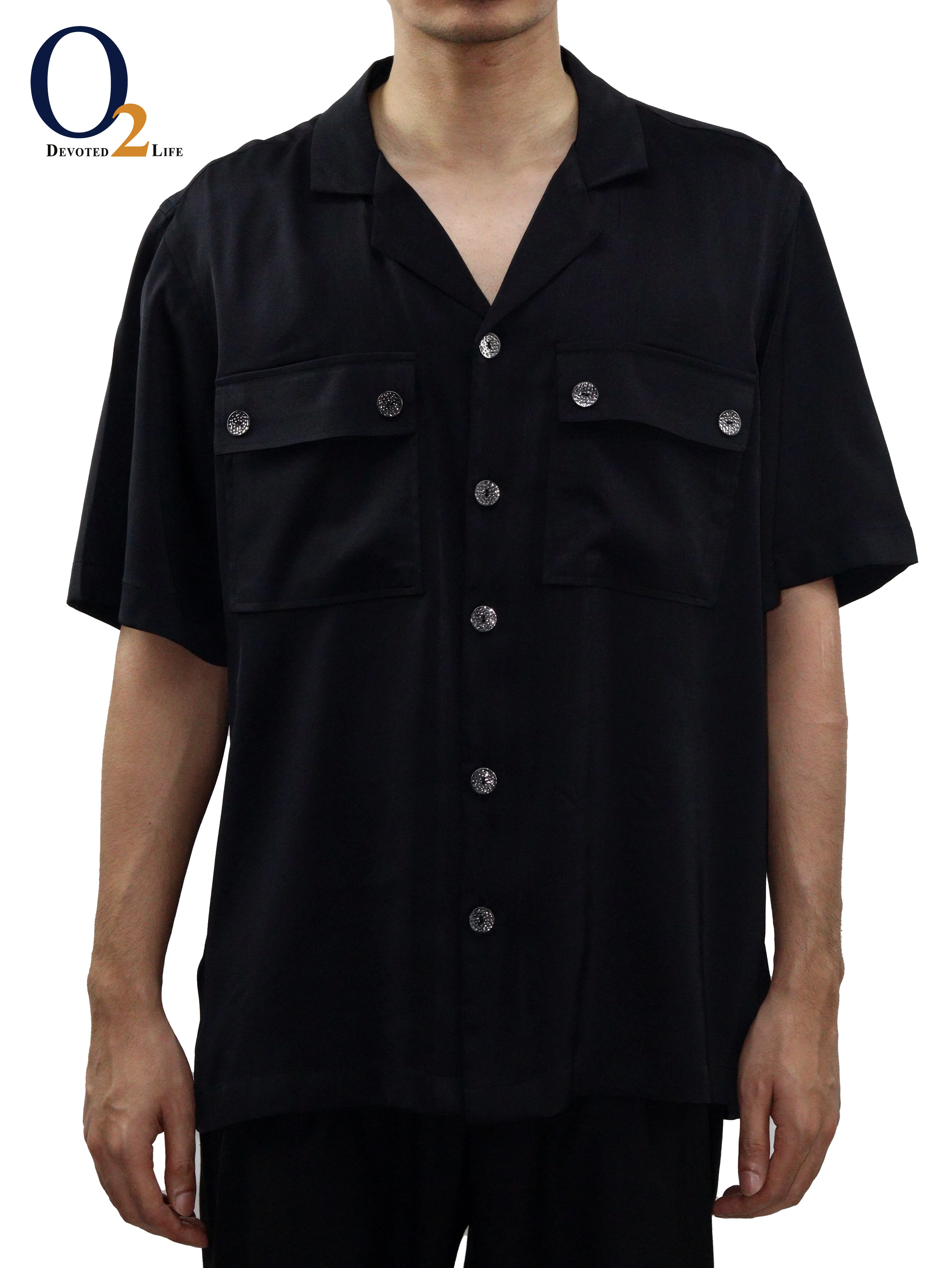 Burberry Black Nylon Short Sleeve Shirt