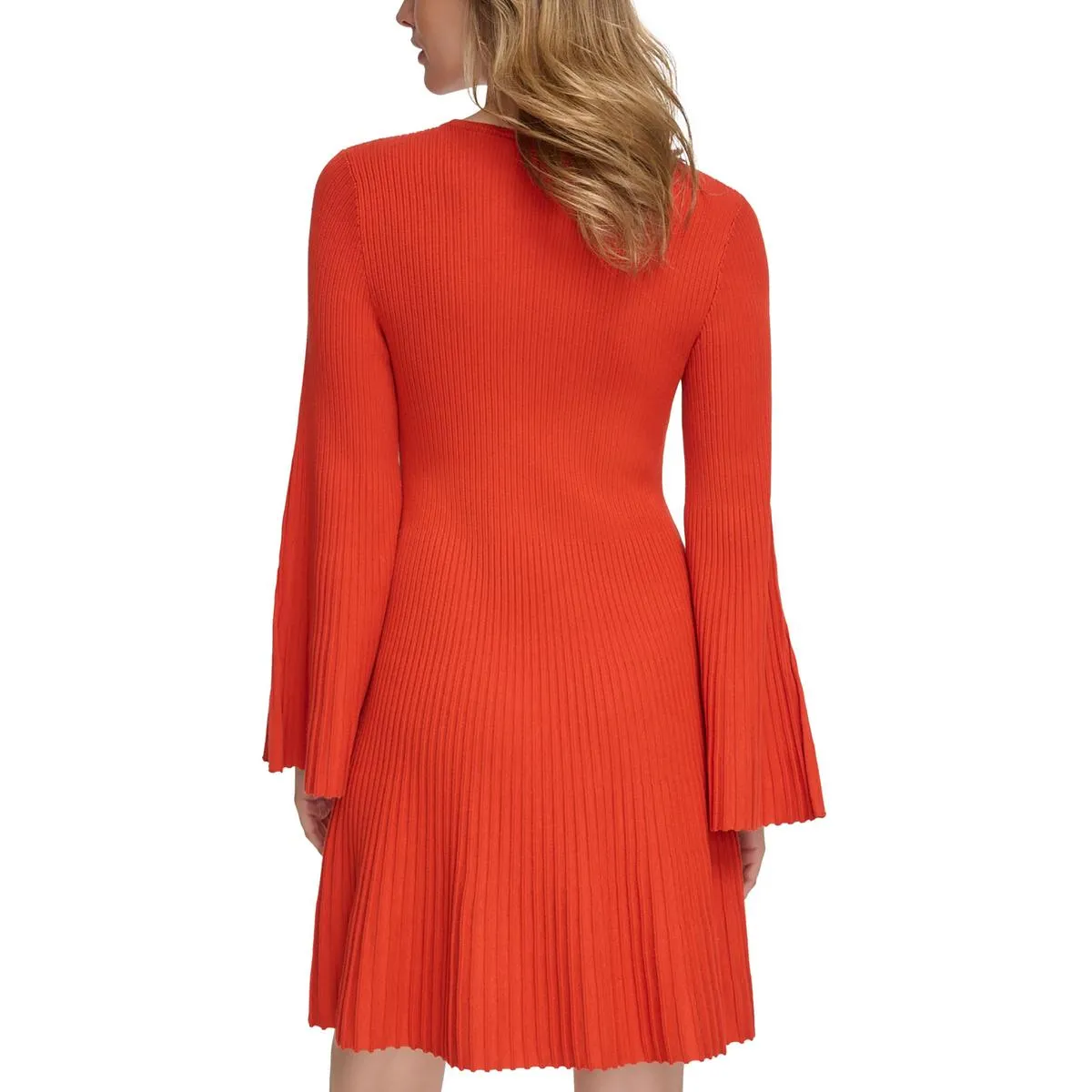 Calvin Klein Womens Sweater Fit & Flare Sweaterdress