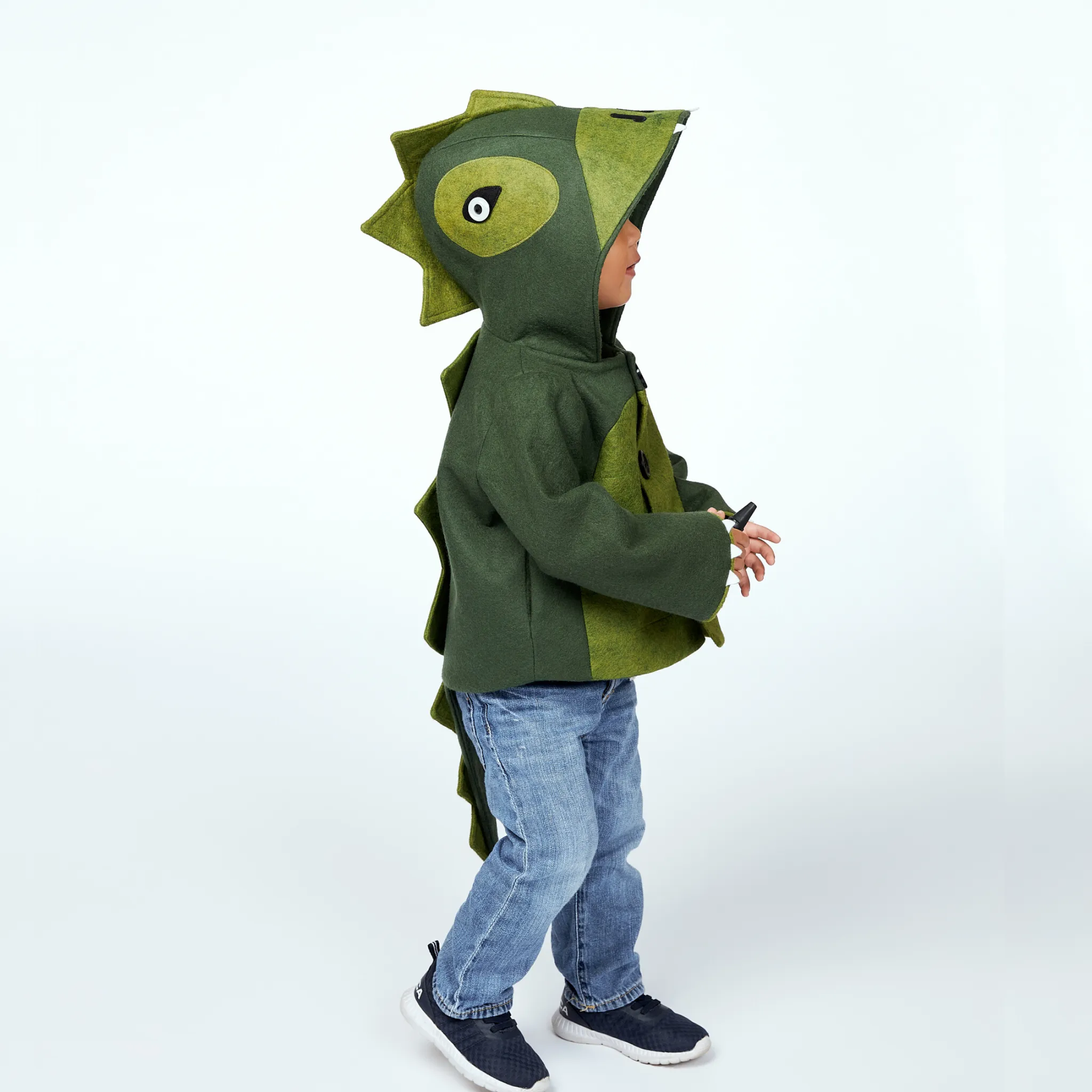 Cheeky Green Dinosaur Coat