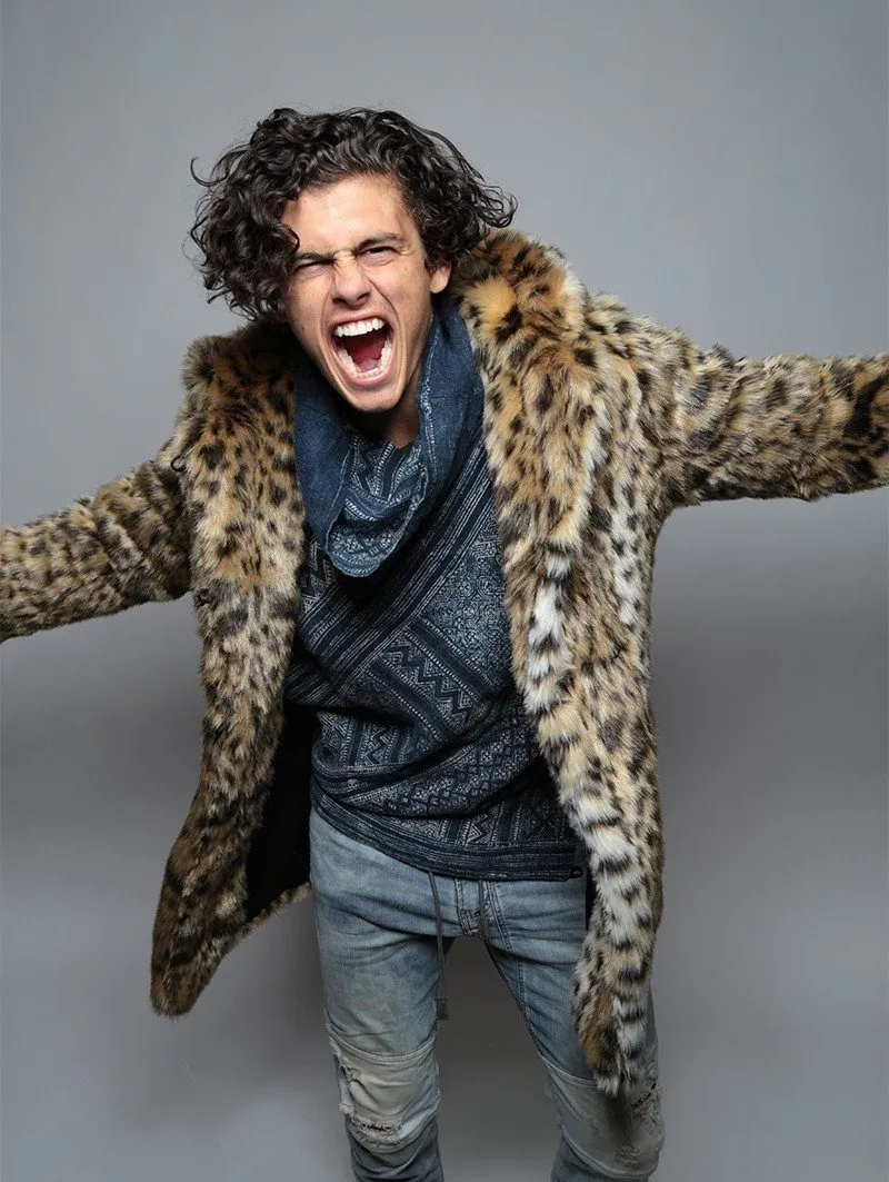 Cheetah Classic Faux Fur Coat | Men's