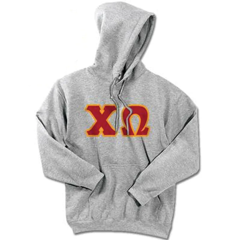 Chi Omega Standards Hooded Sweatshirt - G185 - TWILL