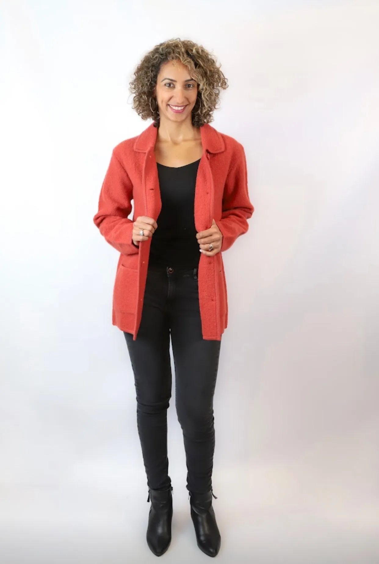 CLASSIC JACKET WITH KNIT TRIM