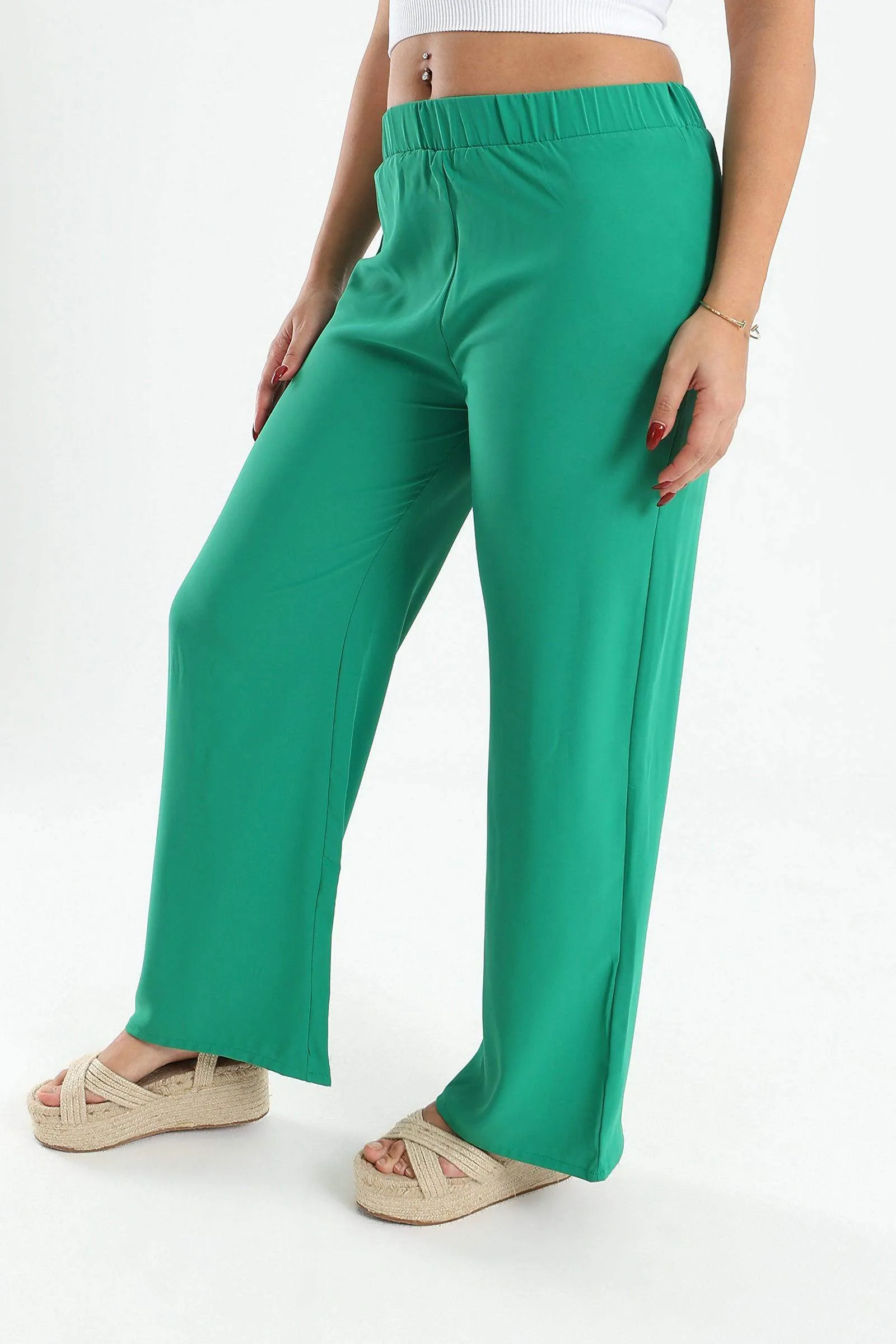 Cotton High Waist Pants