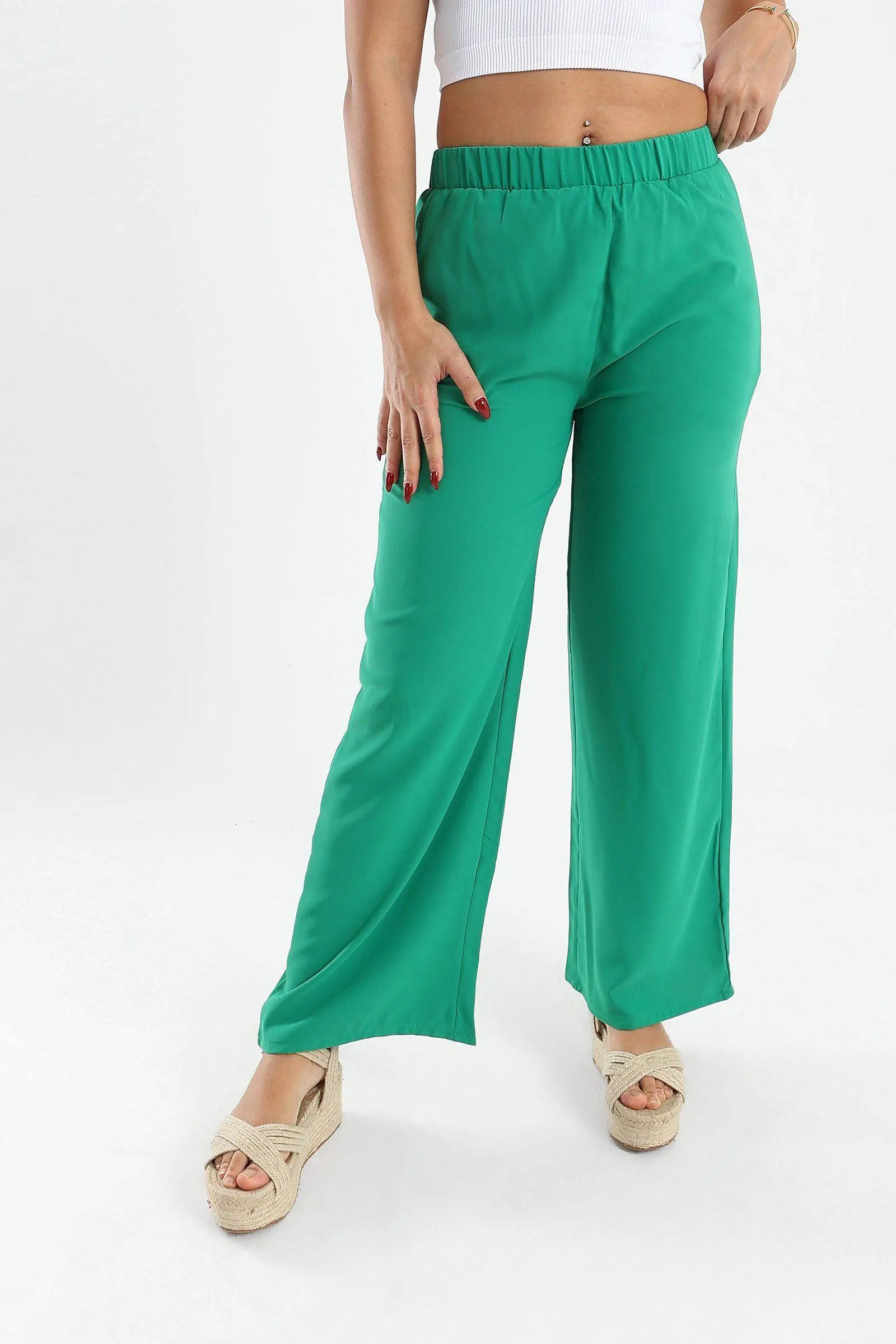 Cotton High Waist Pants