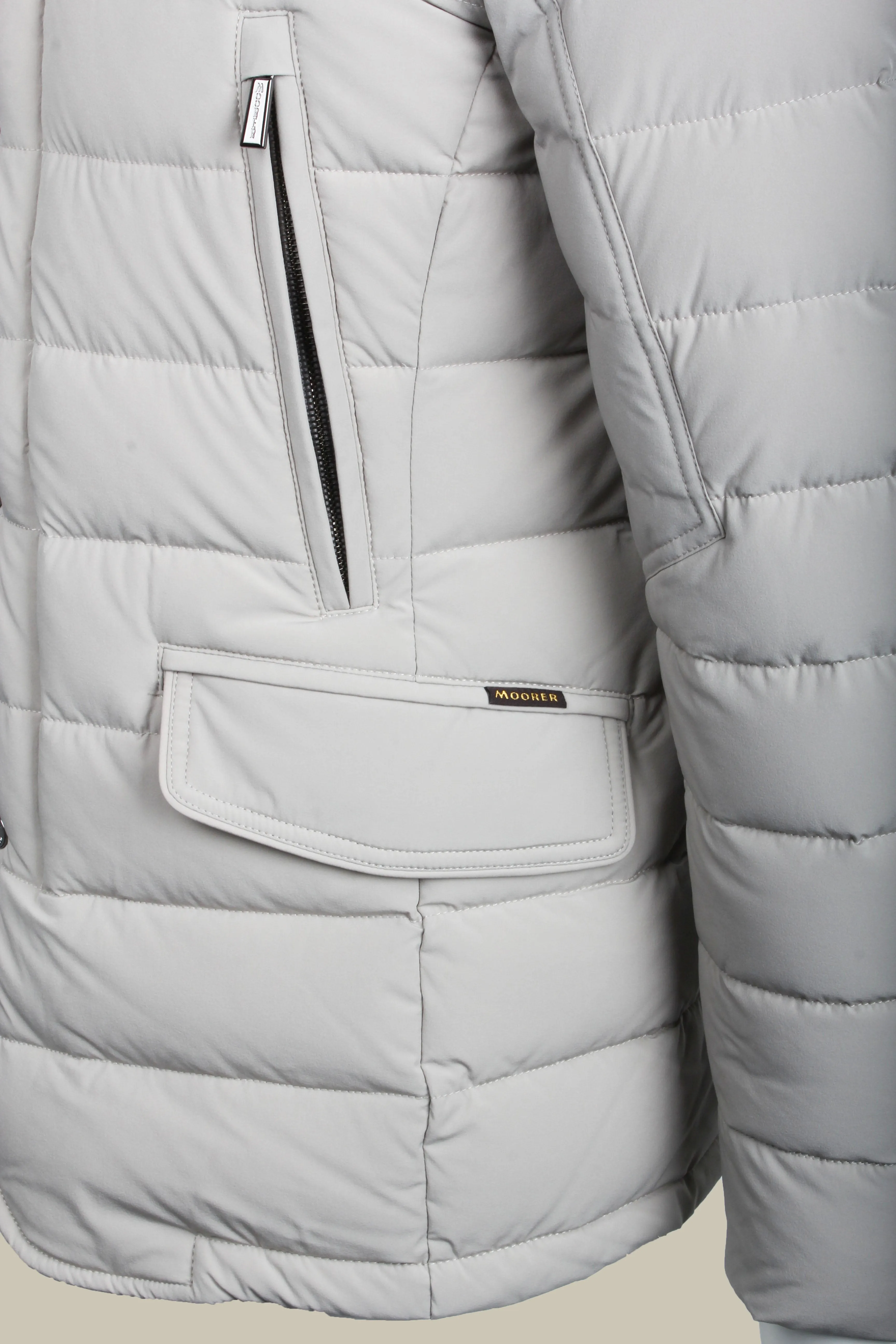 CRAIG Beige Quilted High Performance Down Coat