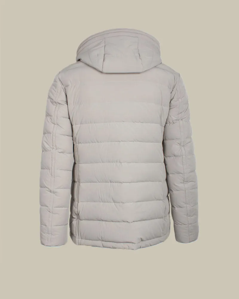 CRAIG Beige Quilted High Performance Down Coat