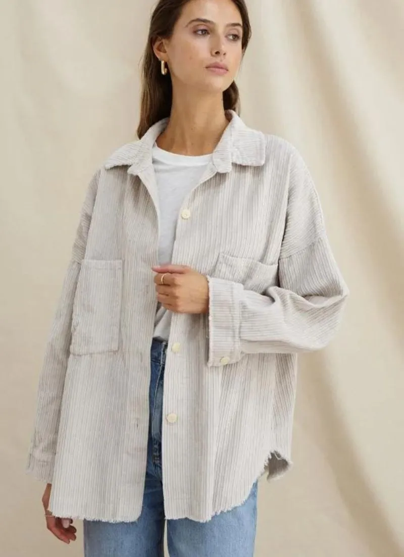 Delphine Soft Cord Shirt