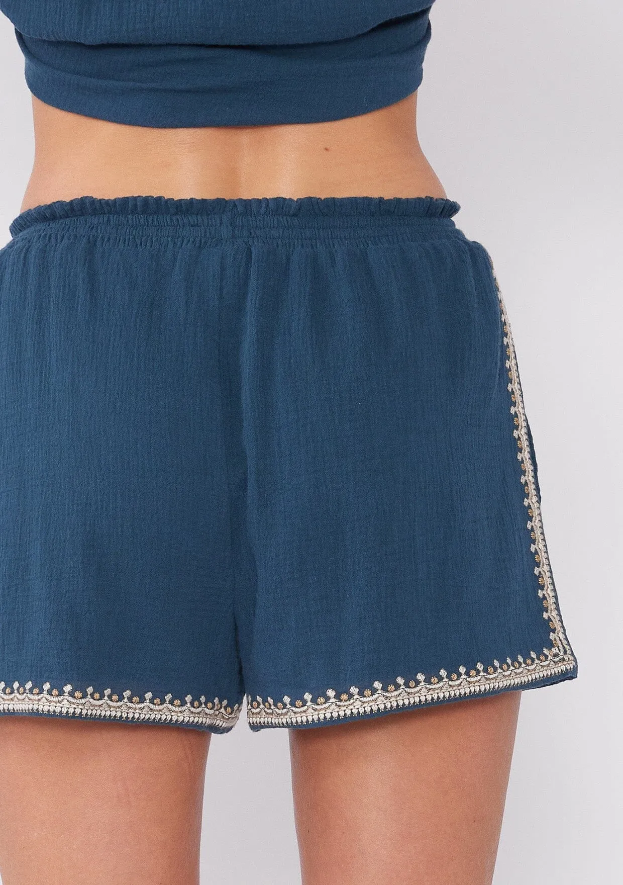 Dixie Cotton Embroidered Short