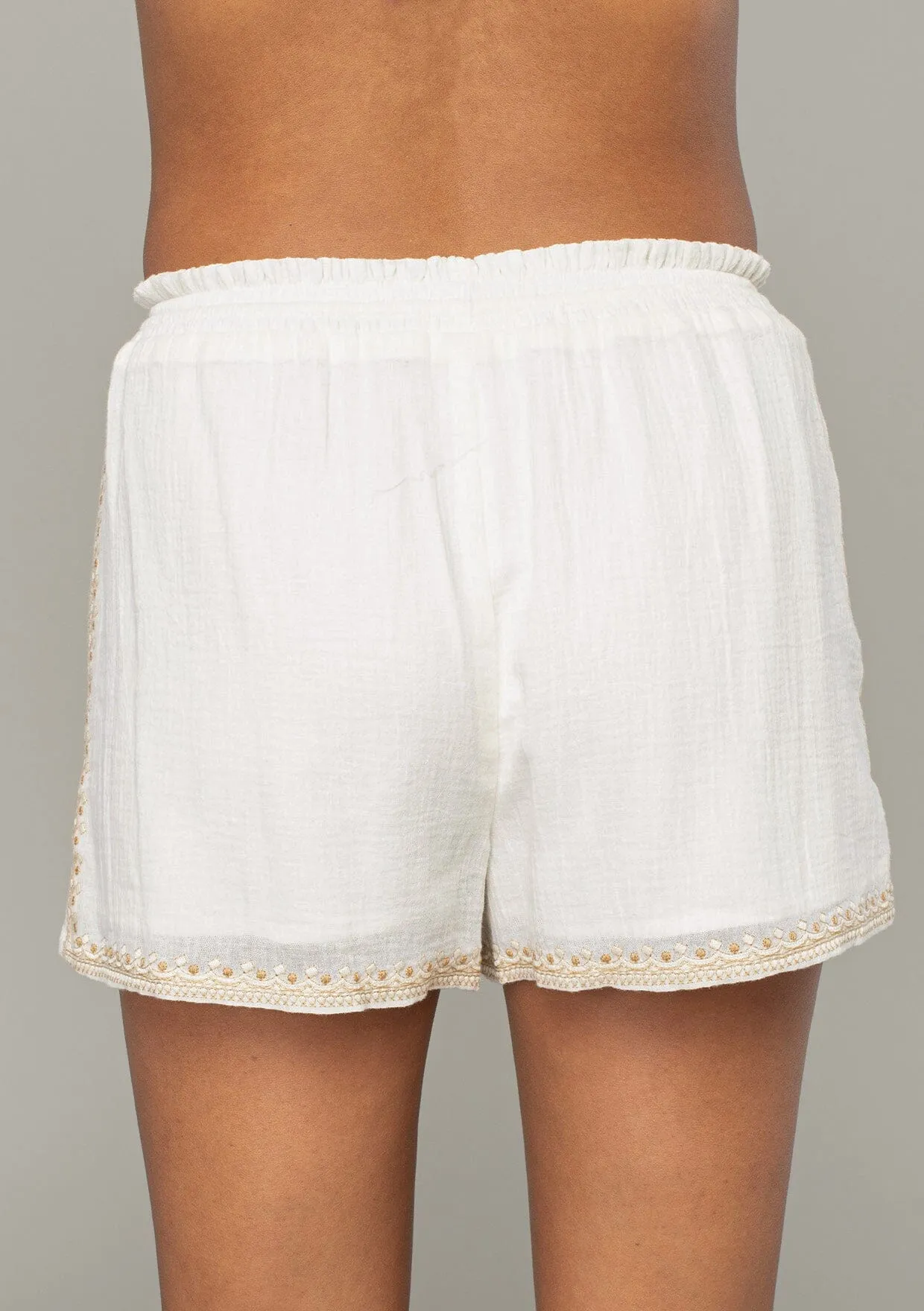 Dixie Cotton Embroidered Short