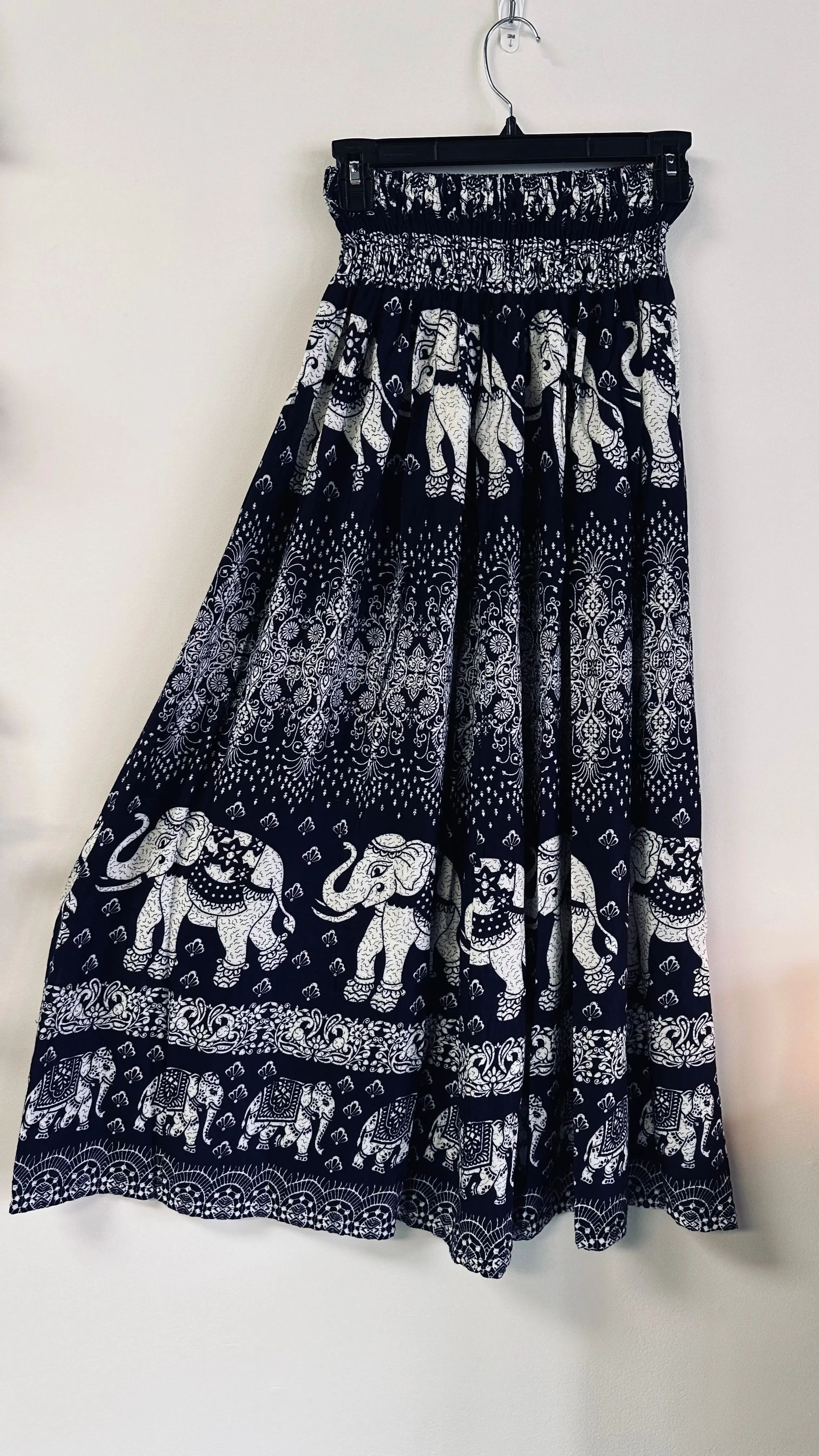 Elephant Print Maxi Skirt