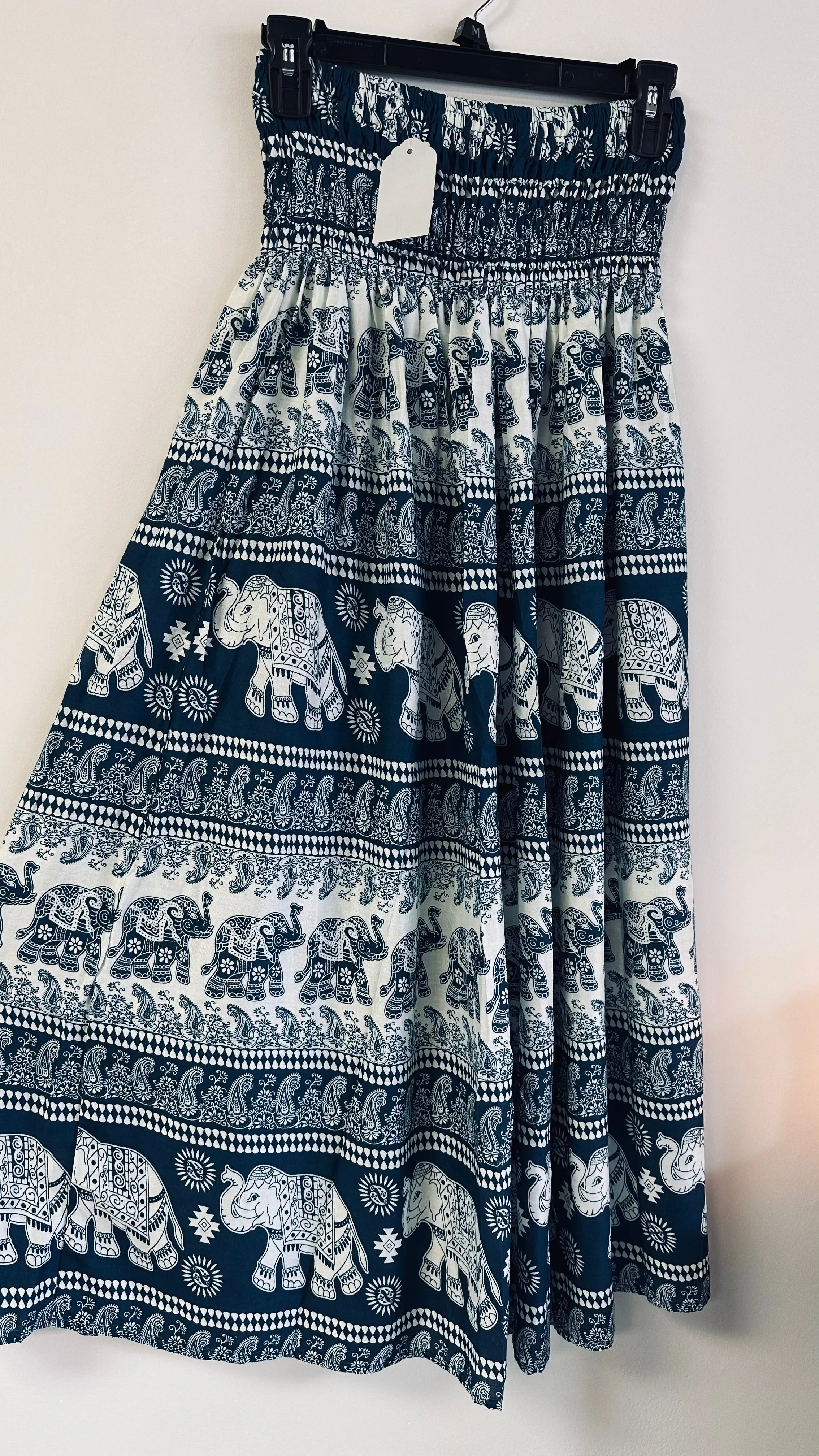 Elephant Print Maxi Skirt