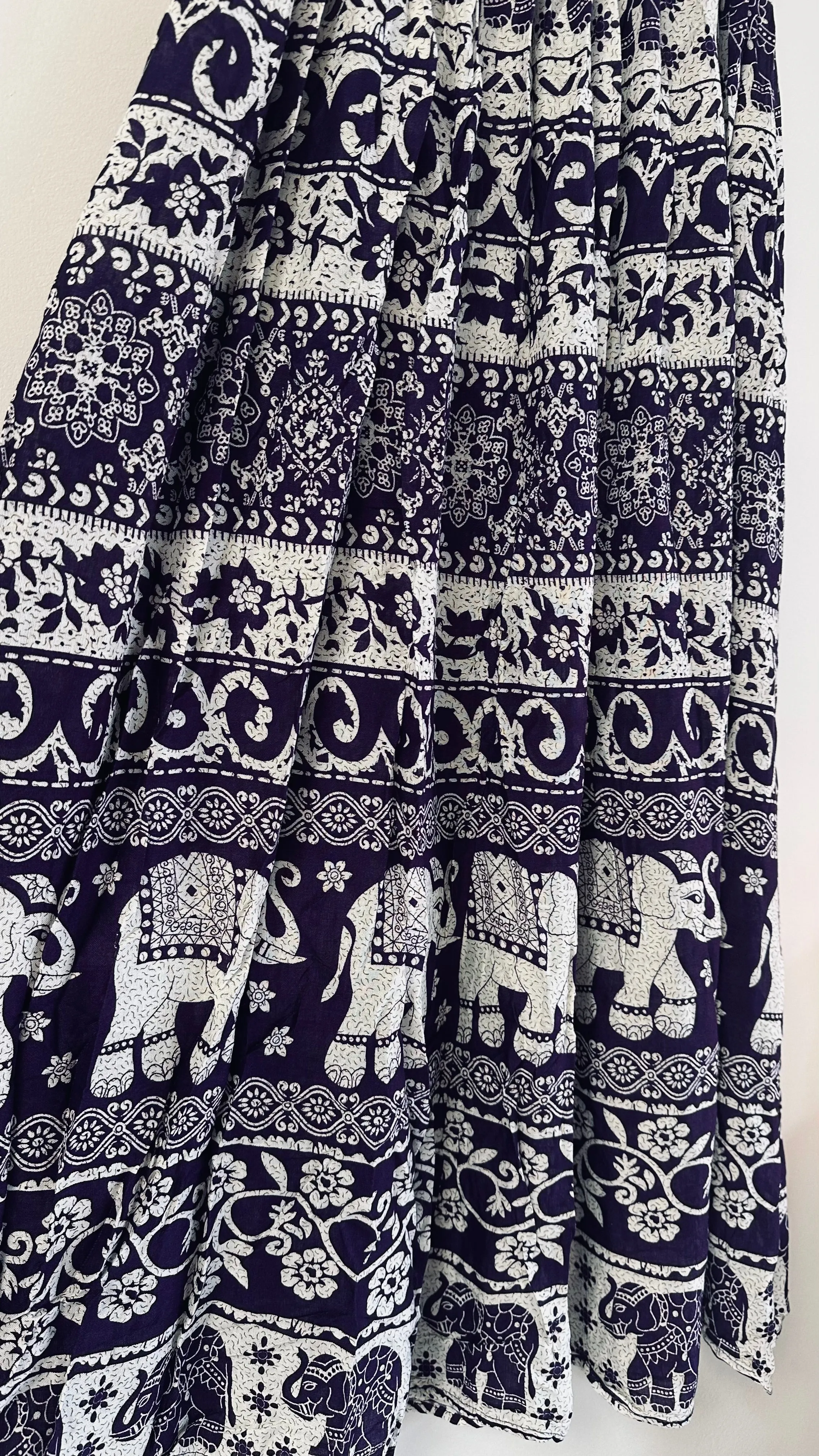 Elephant Print Maxi Skirt