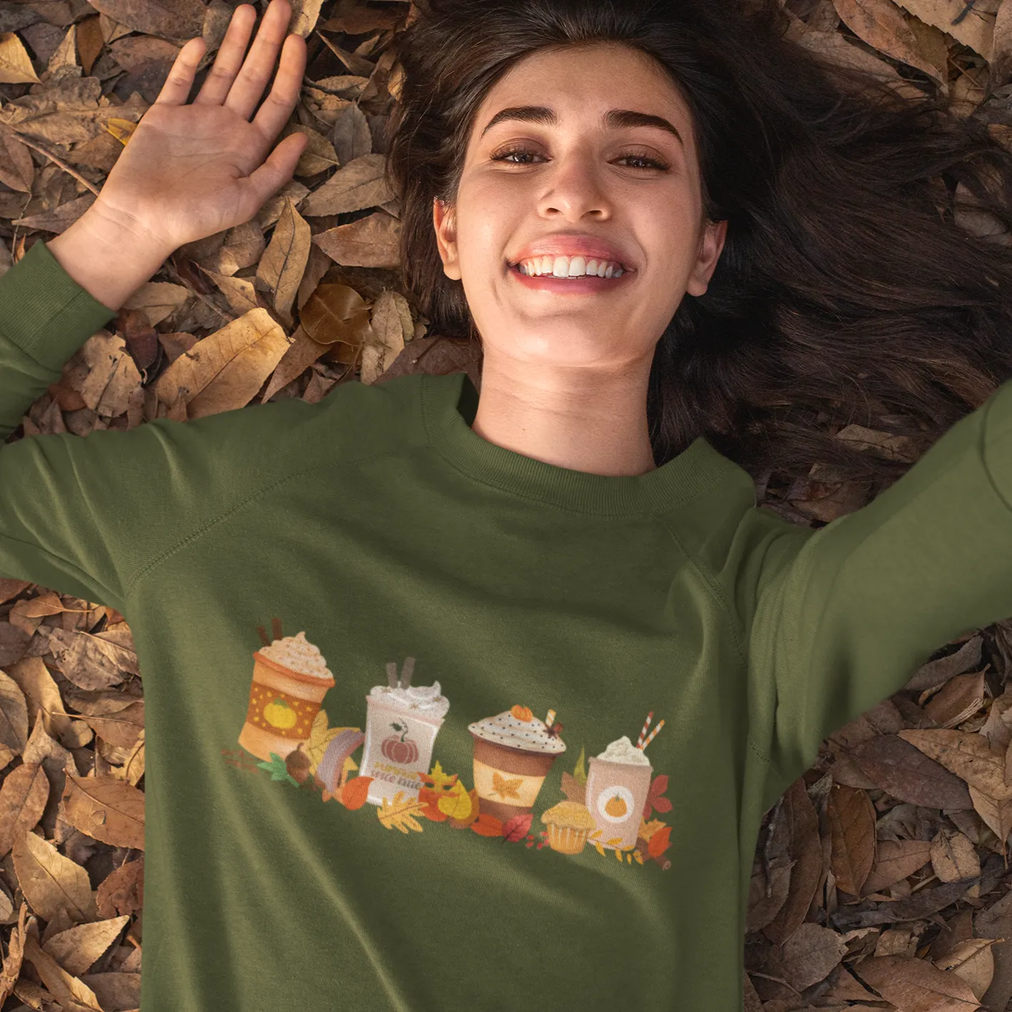 Fall Coffee Sweatshirt for Women, Vintage Thanksgiving Sweater, Fall Crewneck Pumpkin Spice Sweatshirt