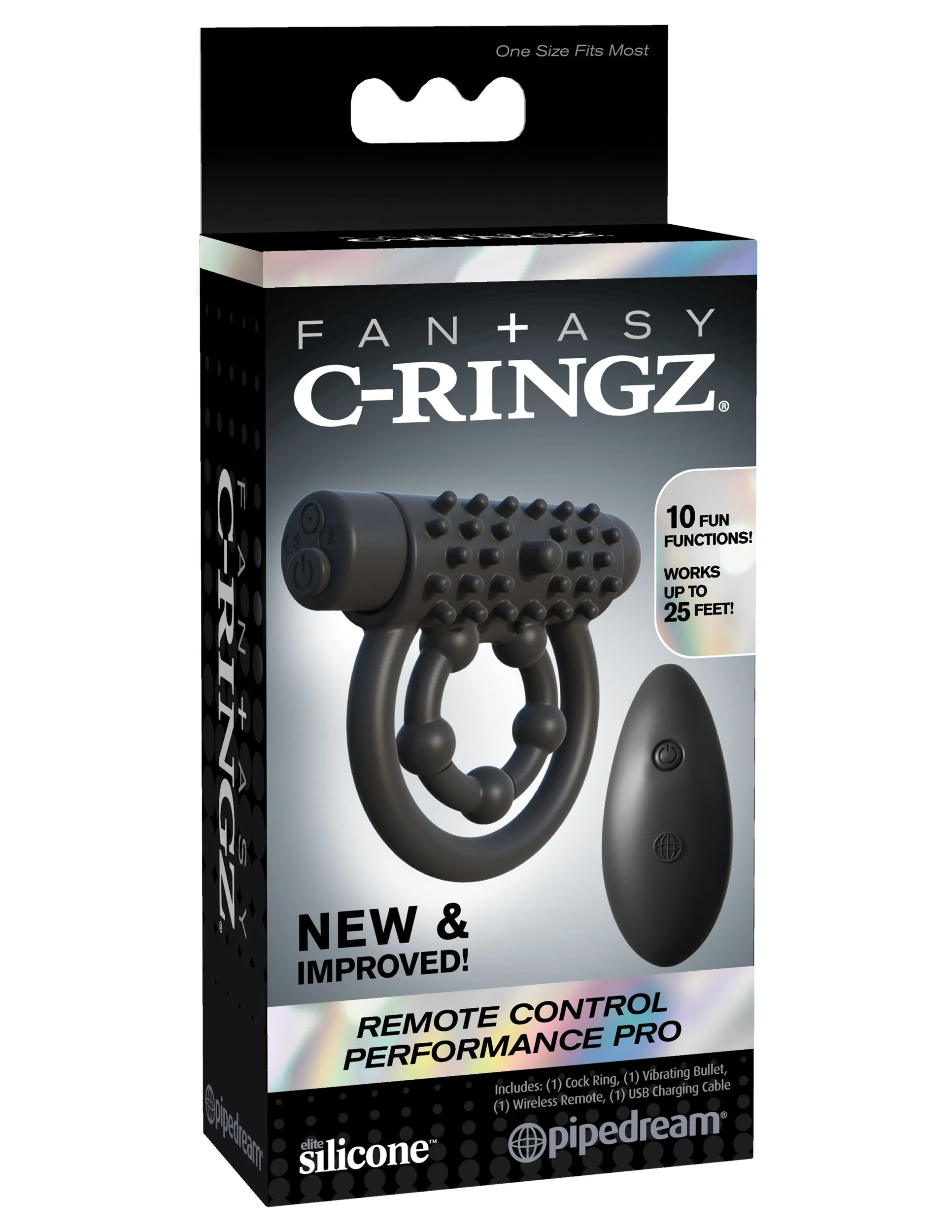 Fantasy C-ringz Remote Control Performance Pro - Black