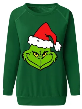 Fernanda Women's Christmas Casual Loose New Grinch Stole Christmas Monster