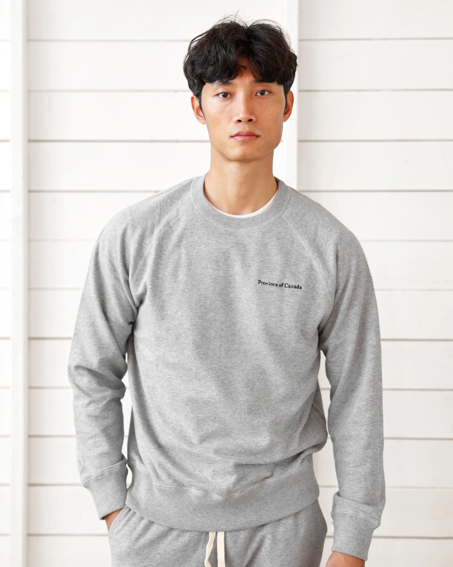 French Terry Sweatshirt Heather Grey