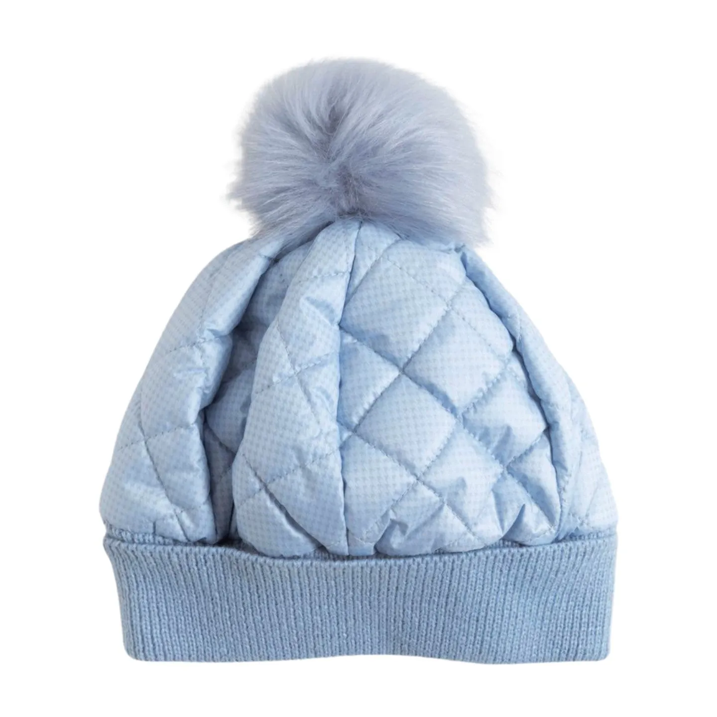 FSBB4858 - DIAMOND PUFF POM BEANIE