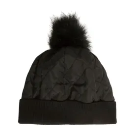 FSBB4858 - DIAMOND PUFF POM BEANIE