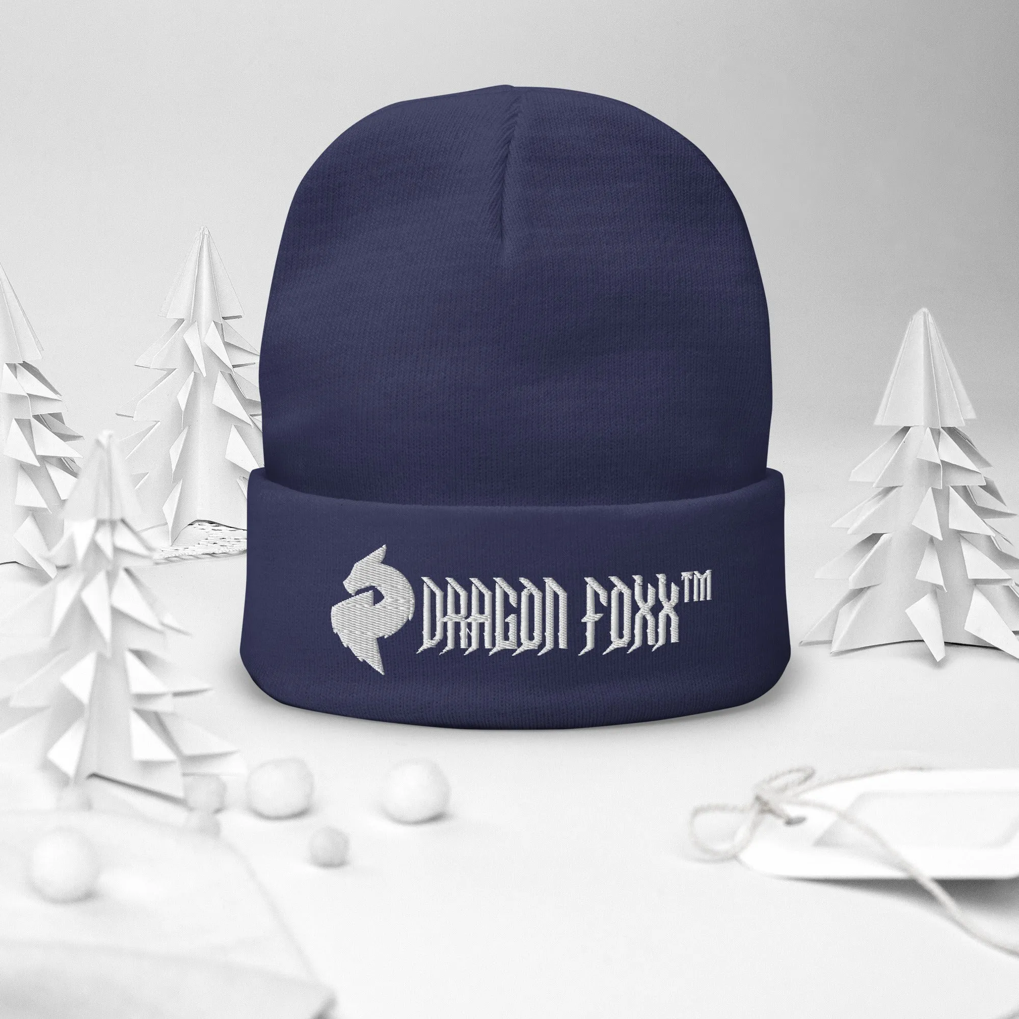 His or Hers Dragon Foxx™ Embroidered Beanie in 6 Colors