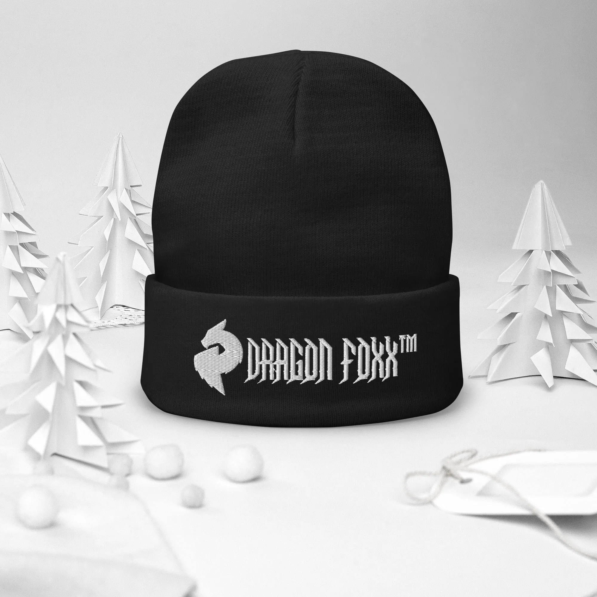 His or Hers Dragon Foxx™ Embroidered Beanie in 6 Colors