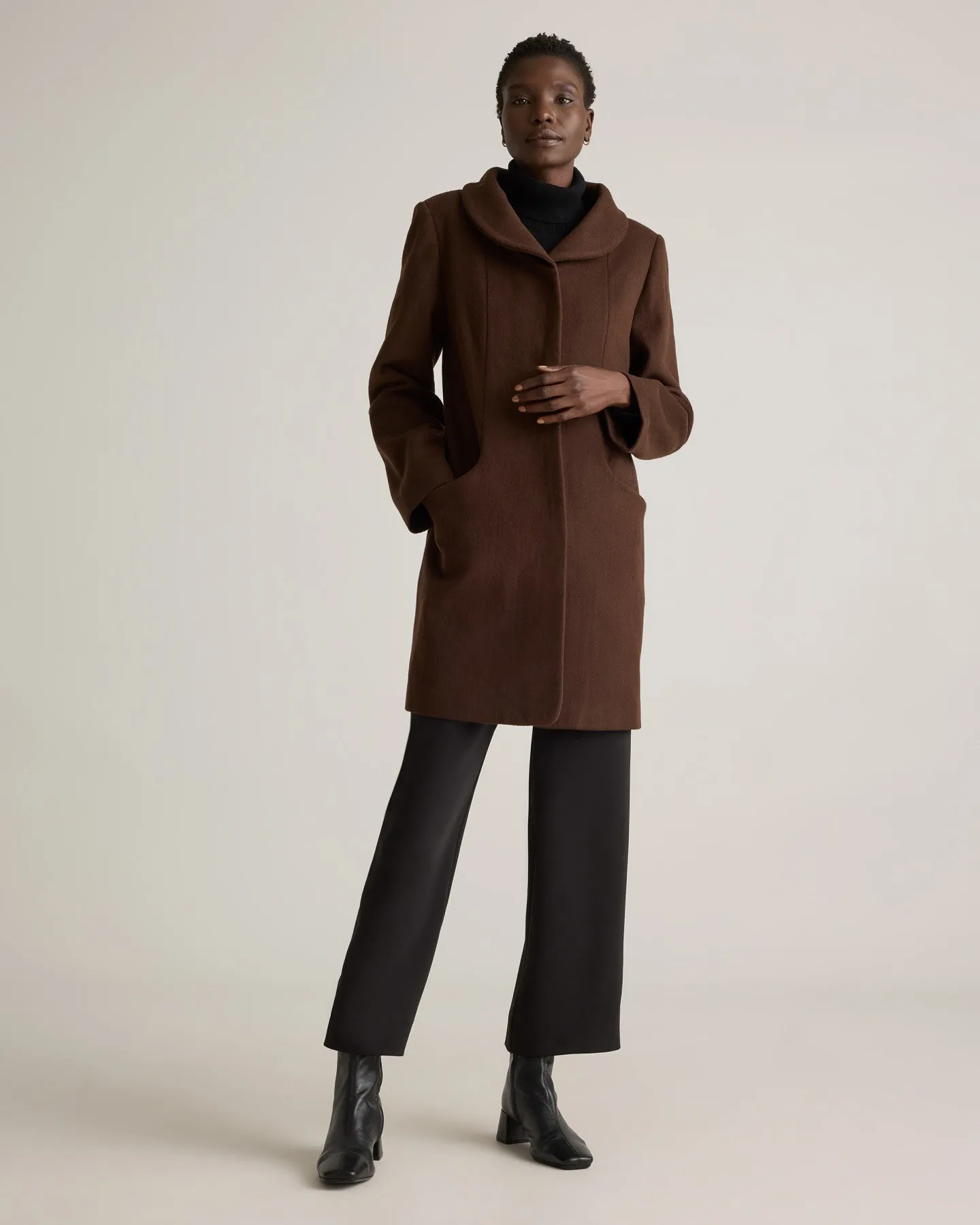 Italian Wool Cocoon Coat