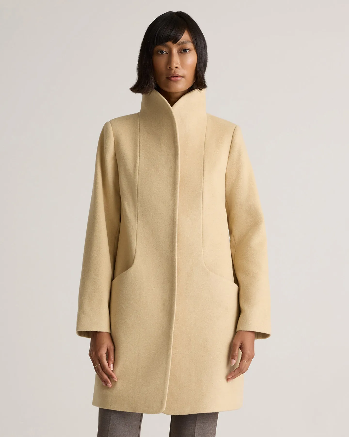 Italian Wool Cocoon Coat