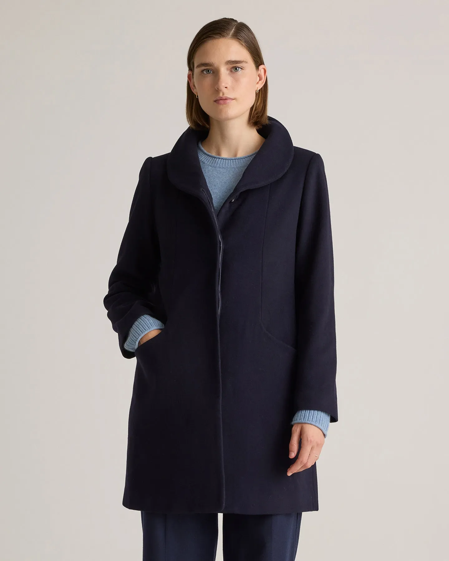 Italian Wool Cocoon Coat