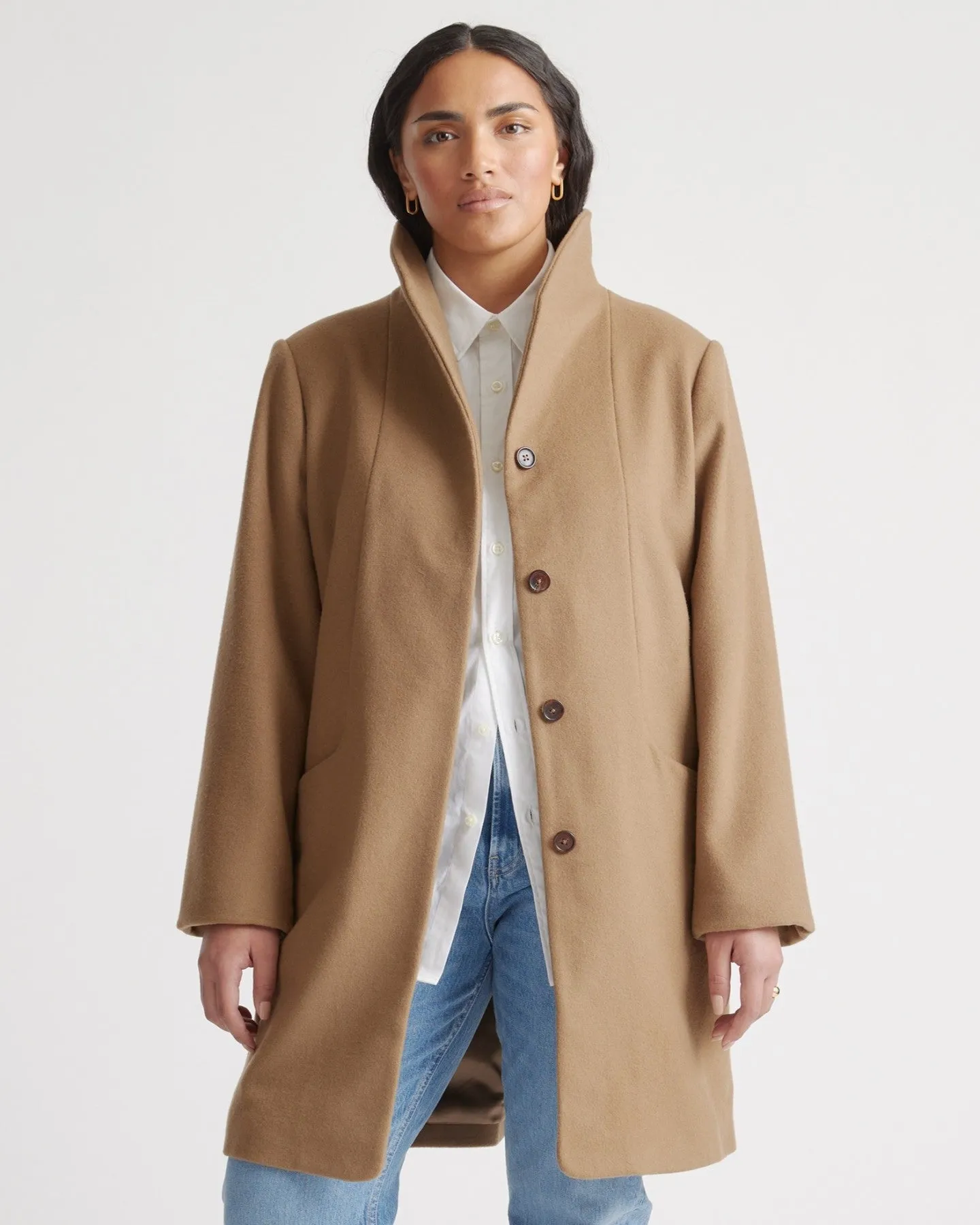 Italian Wool Cocoon Coat