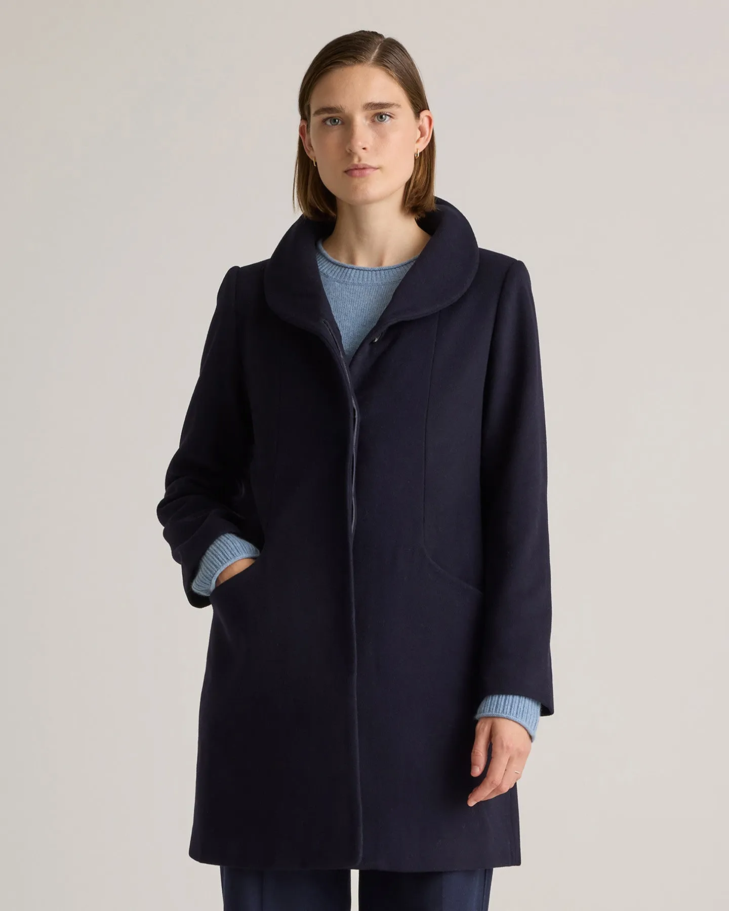 Italian Wool Cocoon Coat