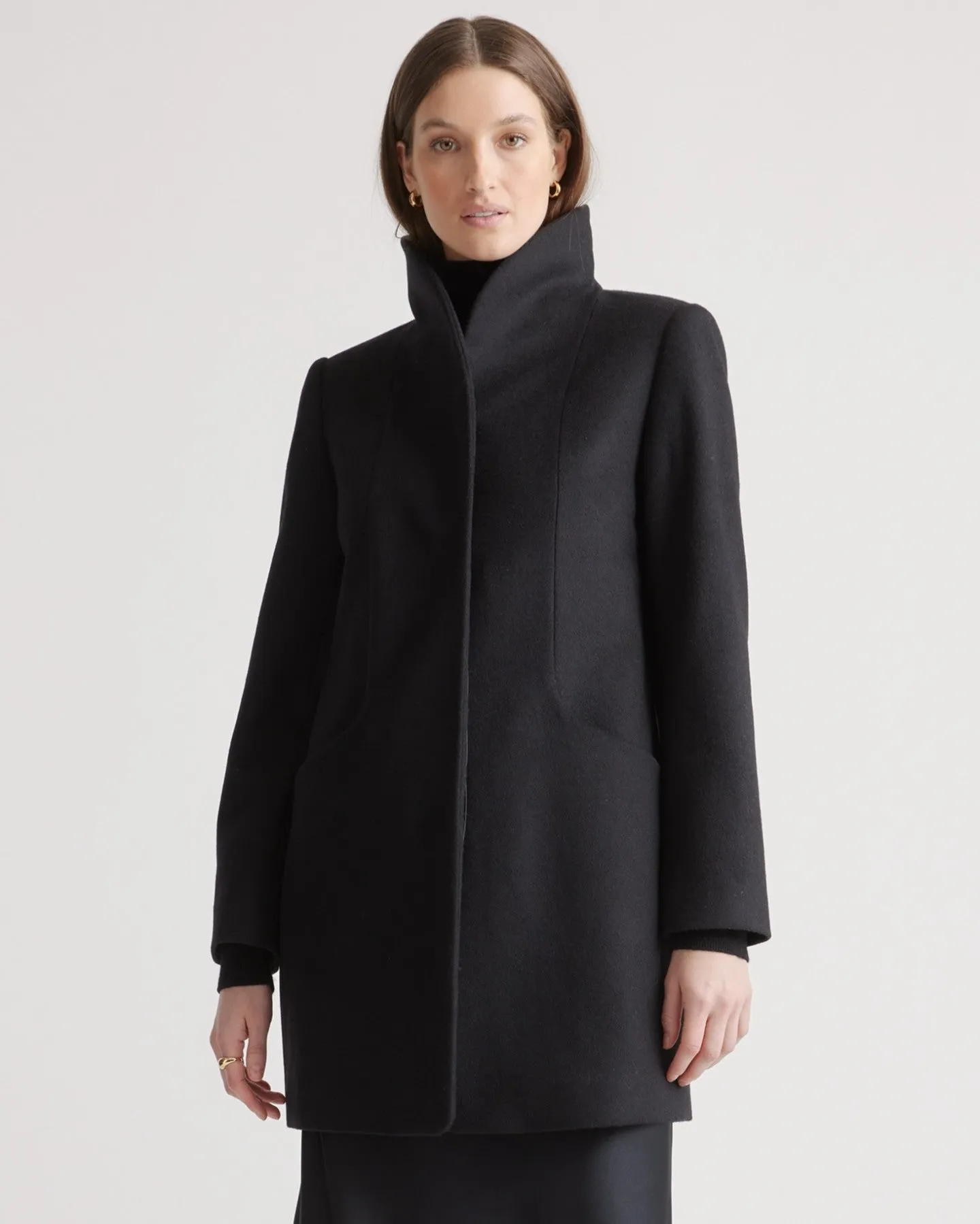 Italian Wool Cocoon Coat