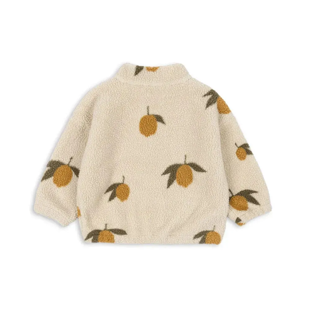 Jody Lemon Print Teddy Borg Fleece Jacket