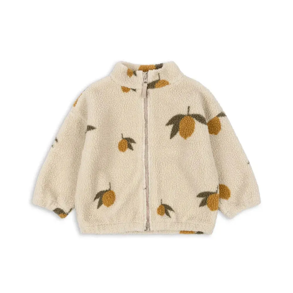 Jody Lemon Print Teddy Borg Fleece Jacket