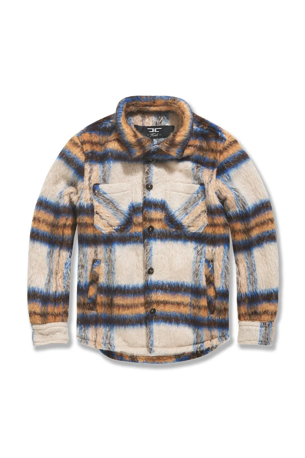 Kids See You In Paradise Flannel Shacket (Meadow)