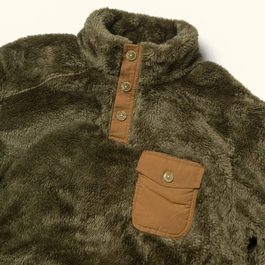 Kodiak Fleece Pullover | Birchwood Green