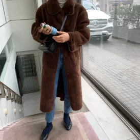 [Korean Style] Embry Teddy Long Coat