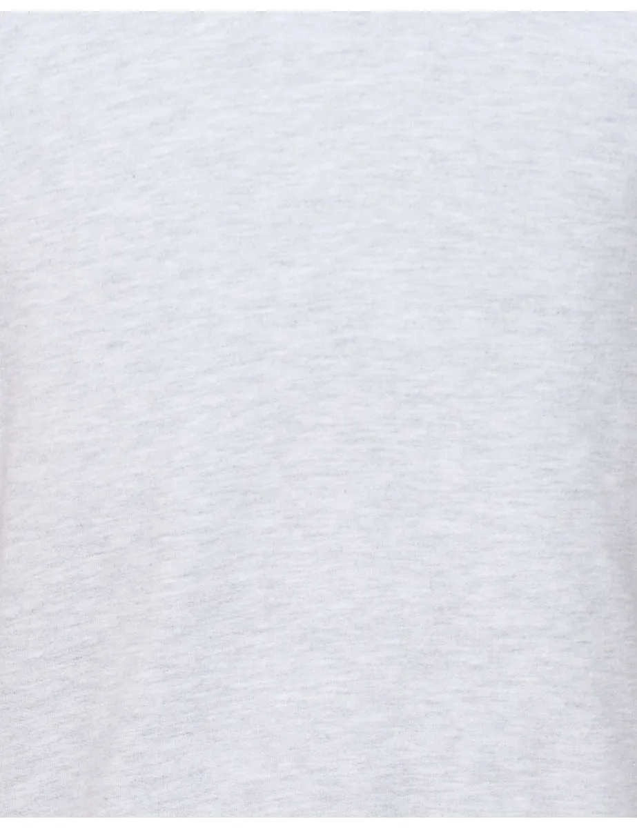 Light Grey Plain Sweatshirt - S