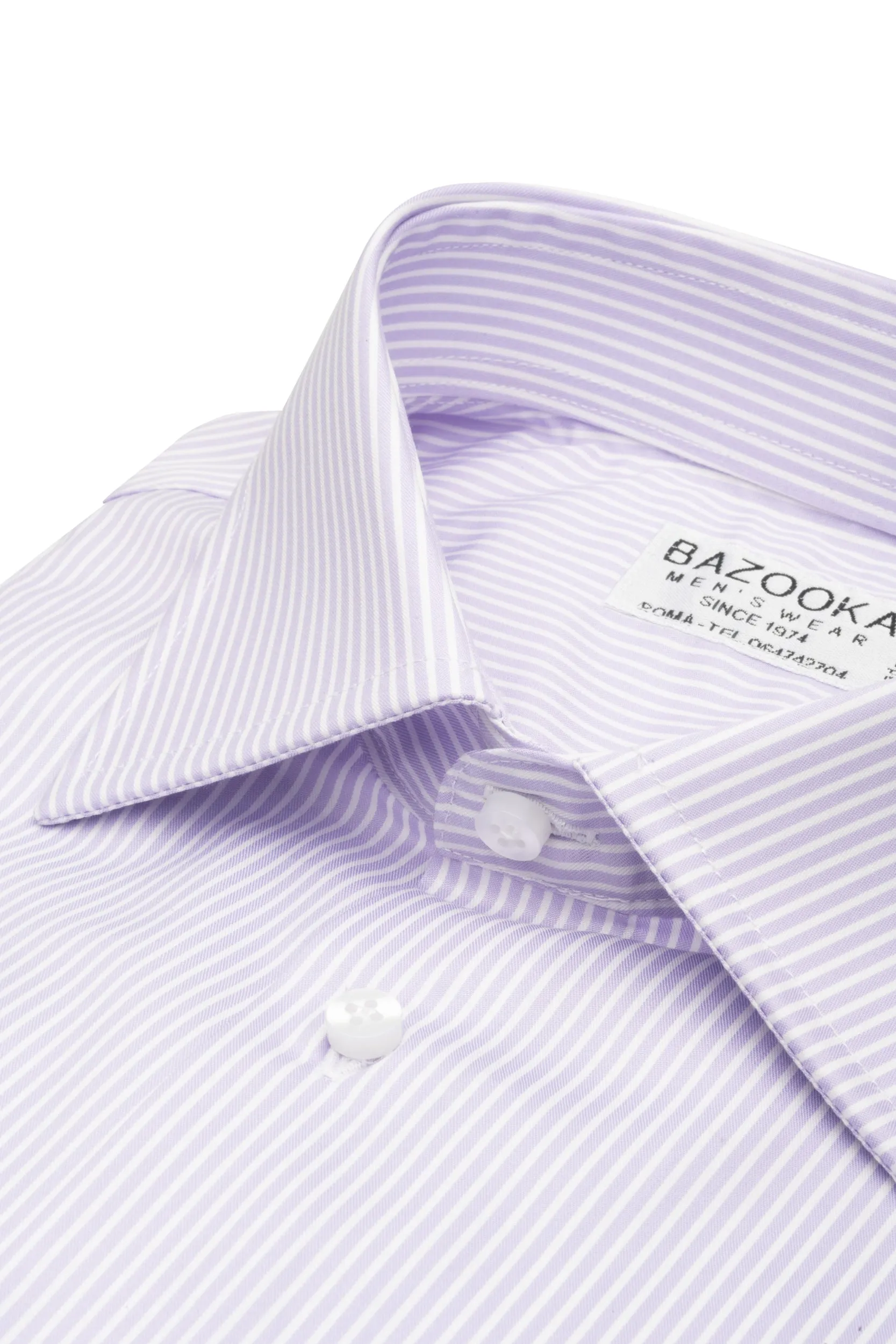 Lilac/White Striped Shirt by Bazooka