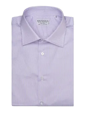 Lilac/White Striped Shirt by Bazooka