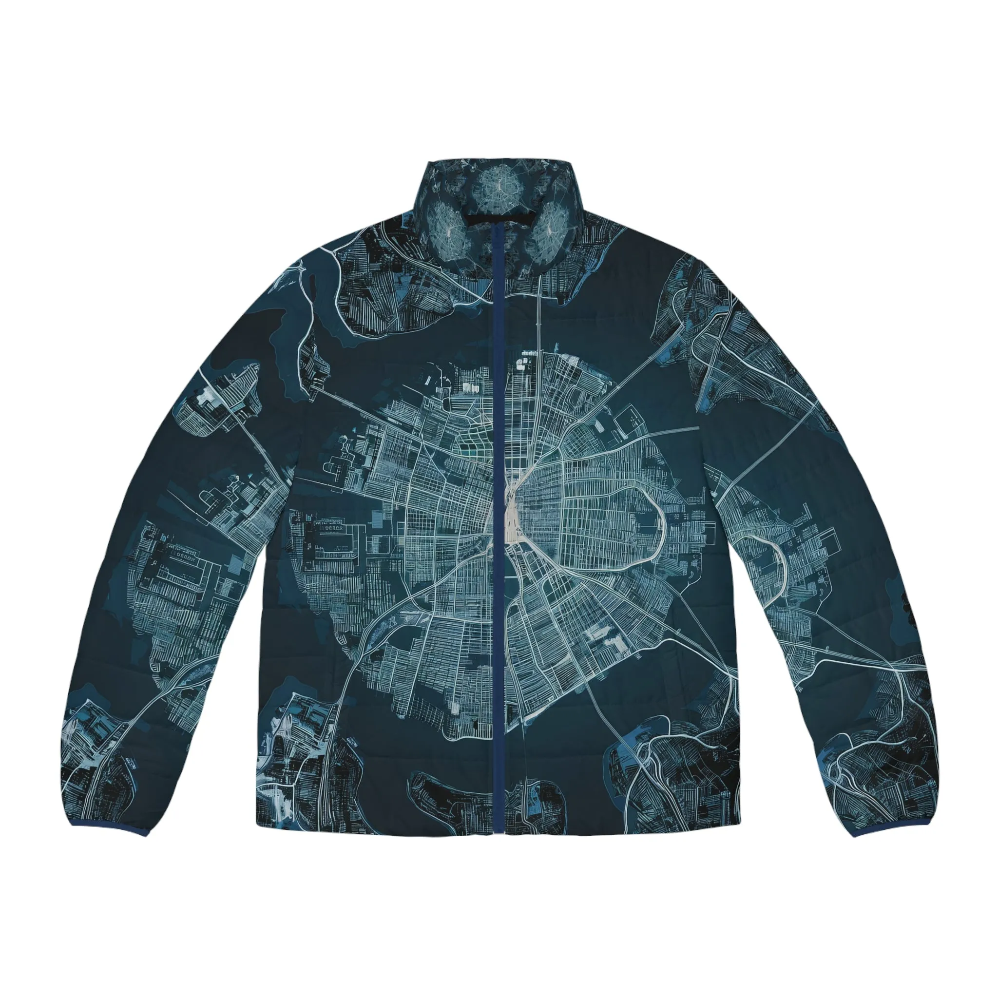 Men's Puffer Jacket  - Maps