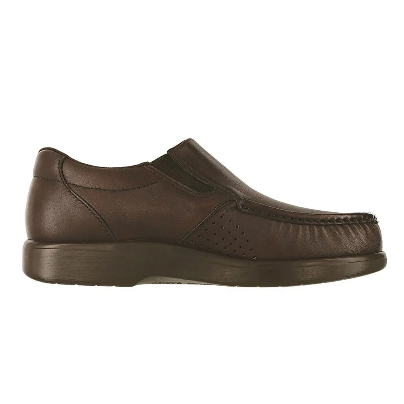 Men's Side Gore Slip On Loafer Brown