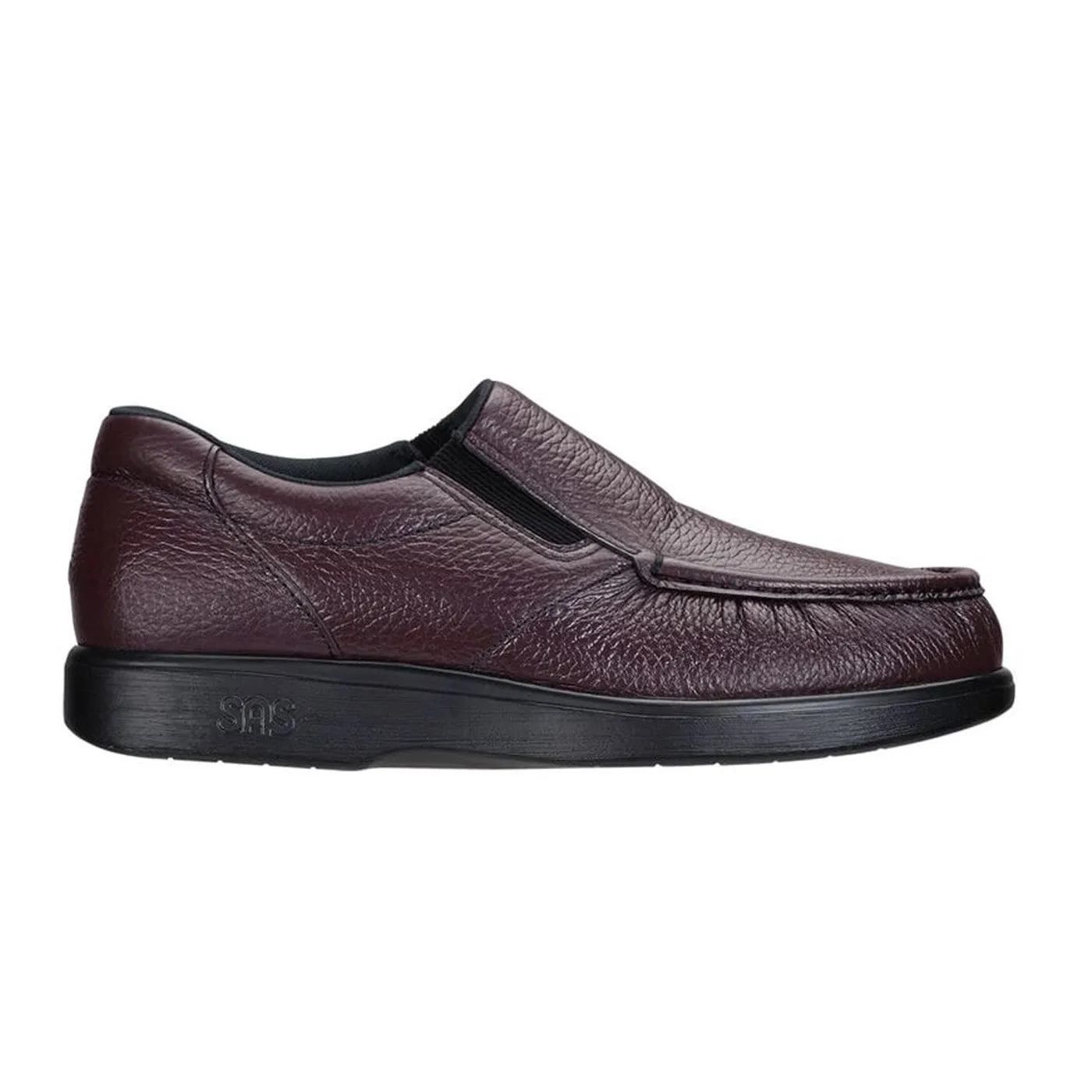 Men's Side Gore Slip On Loafer Cordovan