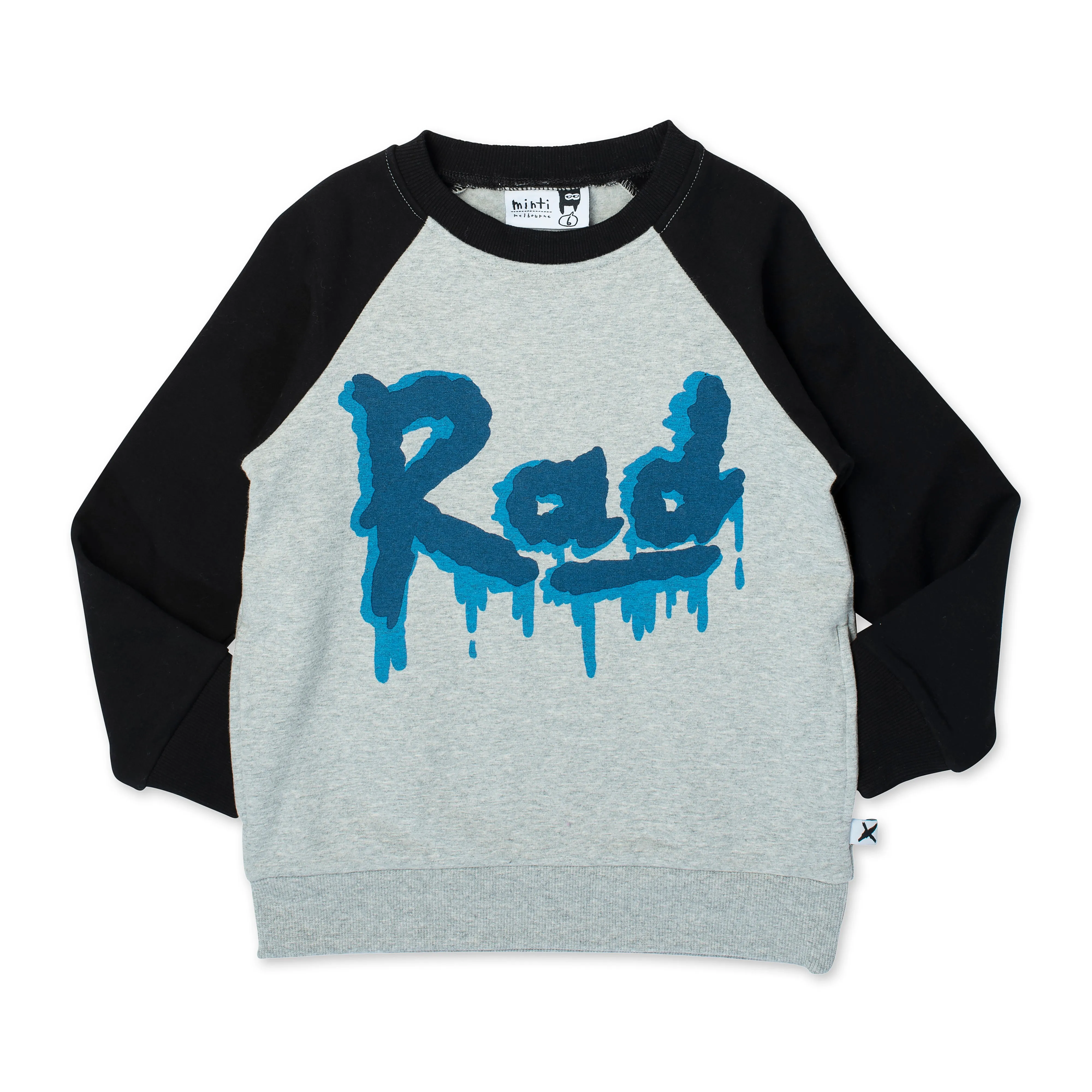 Minti Rad Furry Crew - Grey Marle/Black