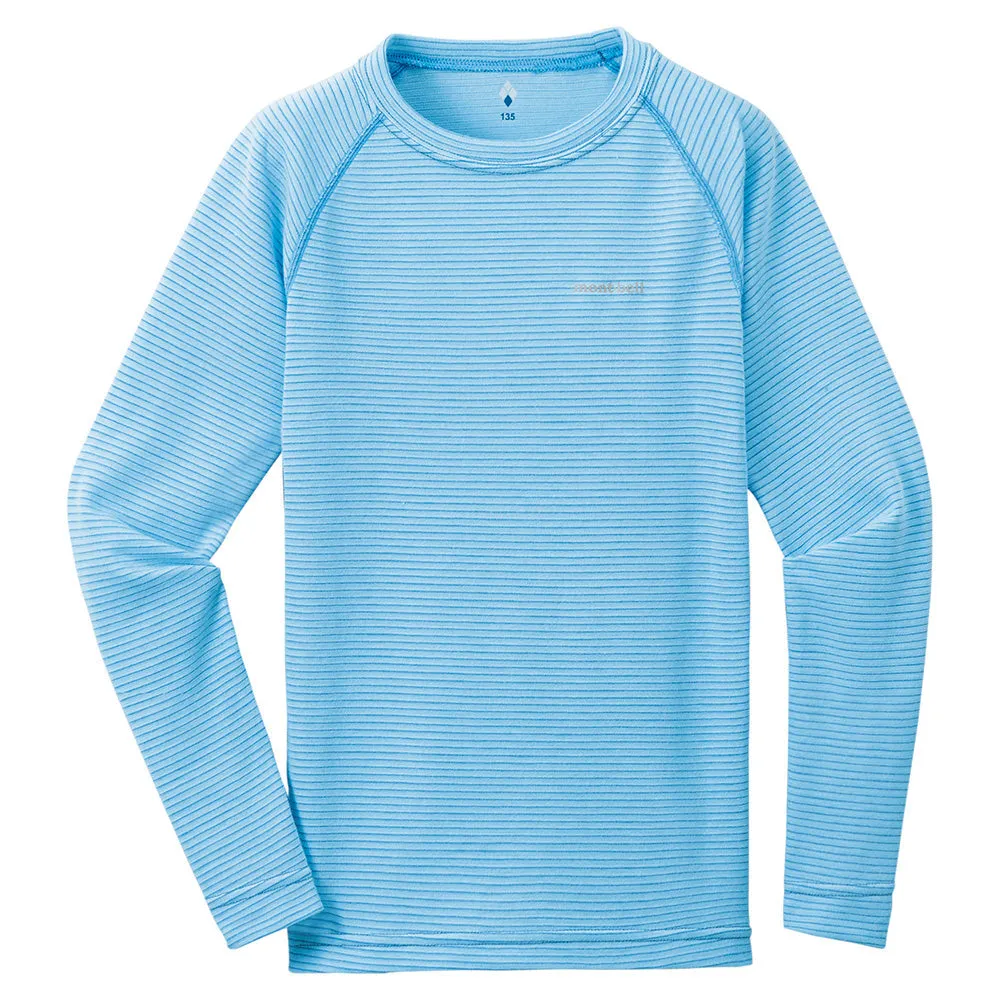 Montbell Base Layer Kids' Unisex ZEO-LINE Middle Weight Round Neck Long Sleeve Crew  135 1107272