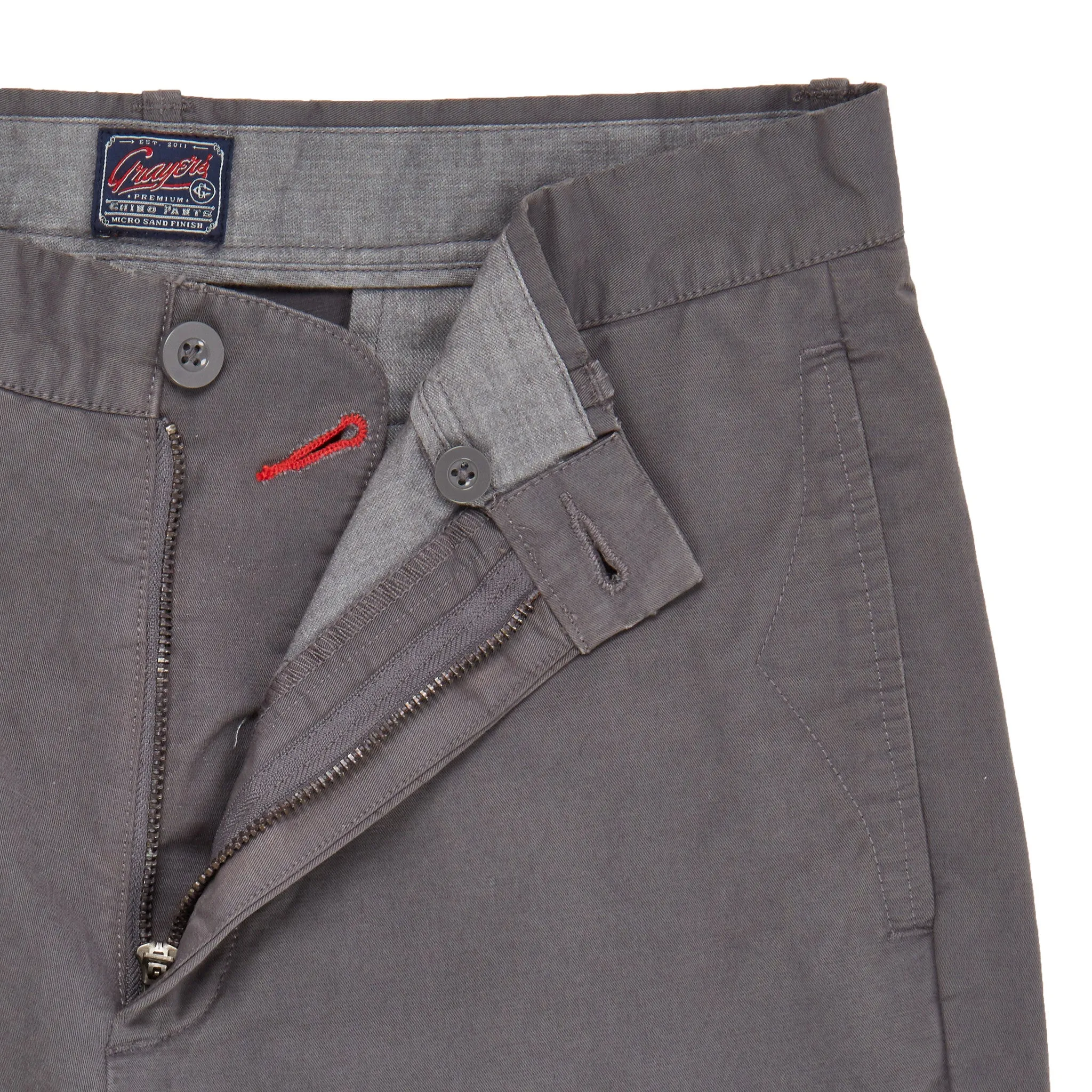 Newport Slim Fit Chino - Mid Gray (Final Sale)