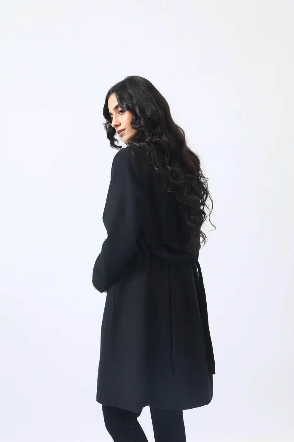 PANELLED LONG COAT