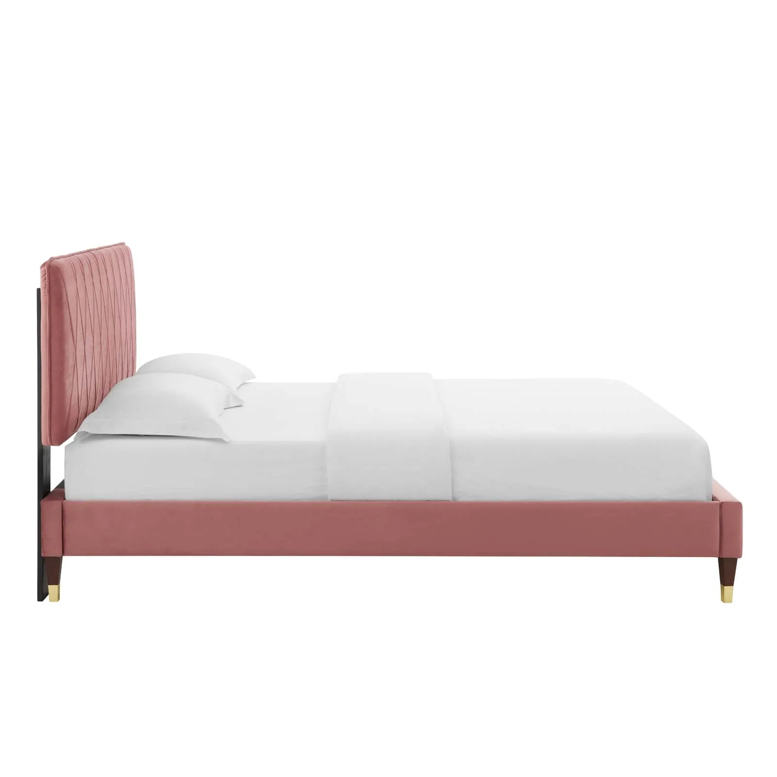 Phillipa  Performance Velvet Platform Bed