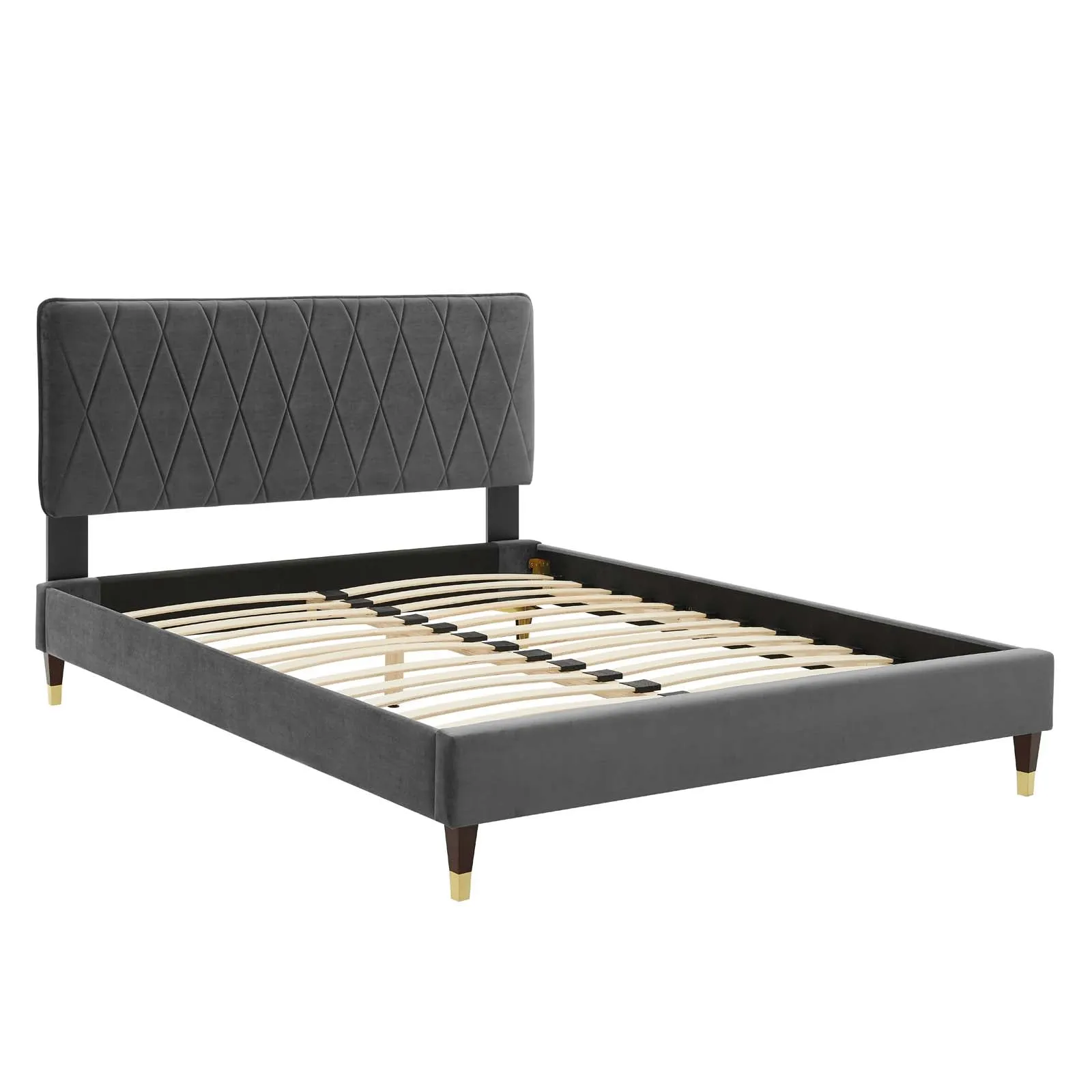 Phillipa  Performance Velvet Platform Bed