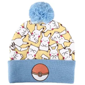 Pokémon - Pikachu Pom Beanie Hat (All Over Print) - Bioworld